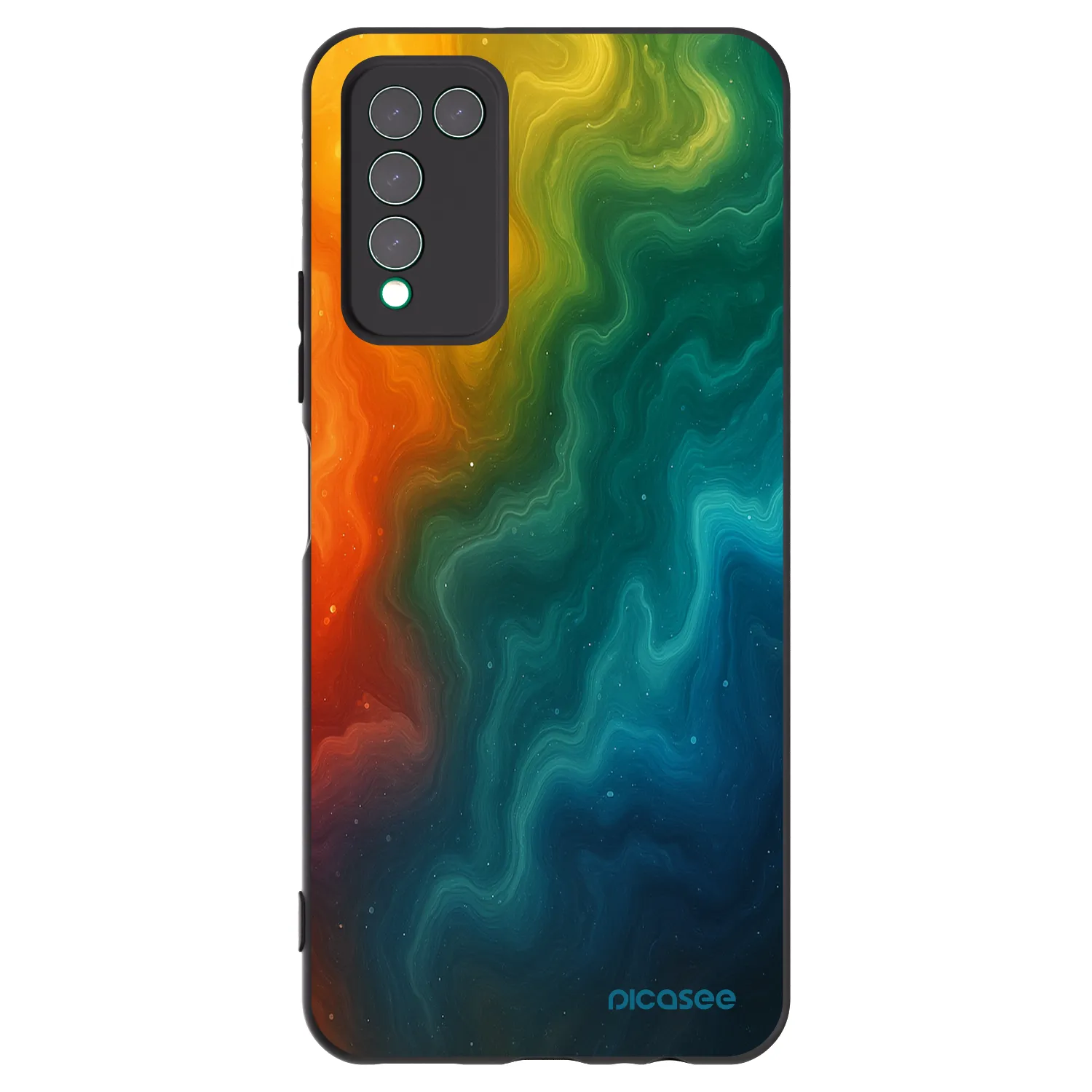 Picasee silikonski črni ovitek za Honor 10X Lite - Solar