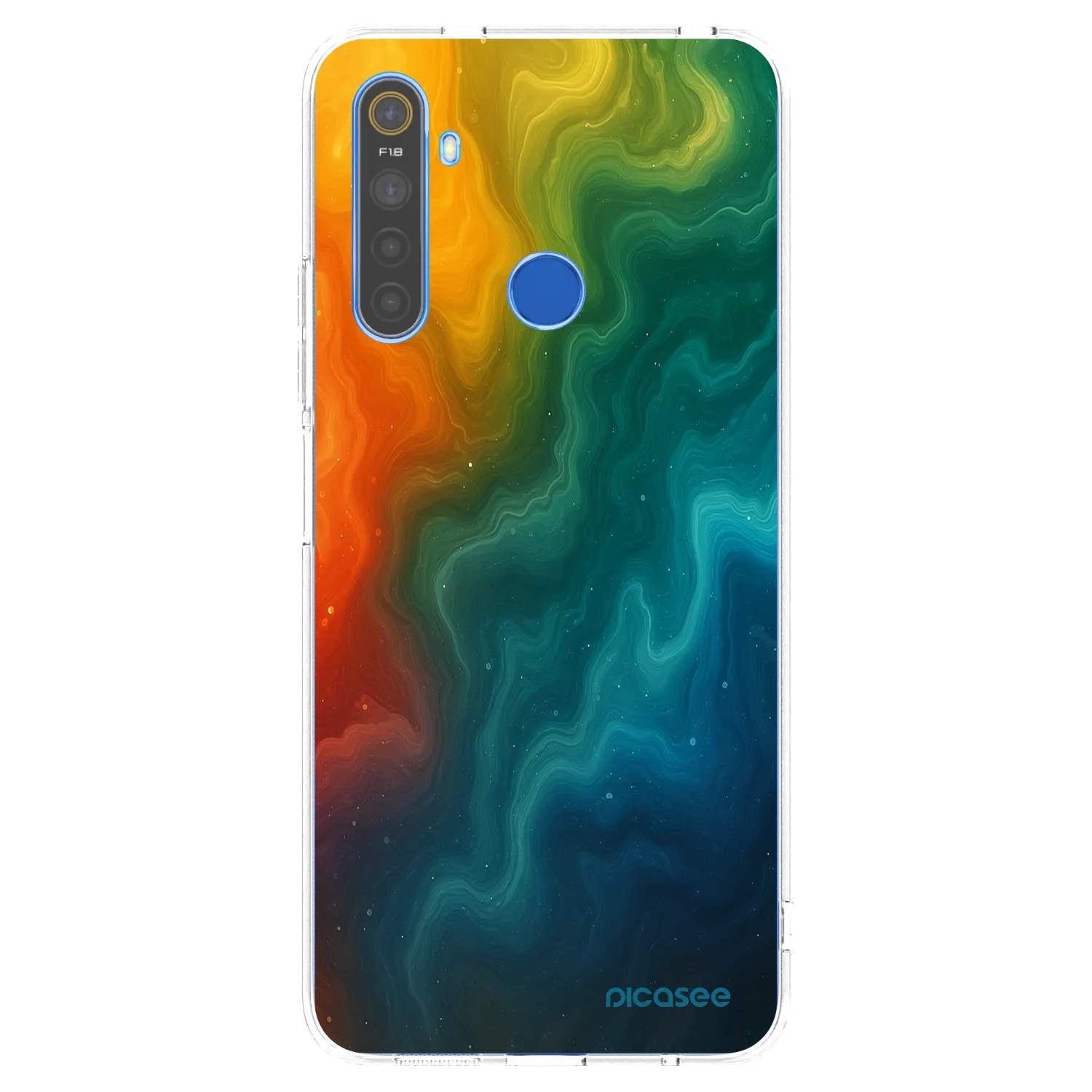 Picasee silikonski prozorni ovitek za Realme 5 - Solar