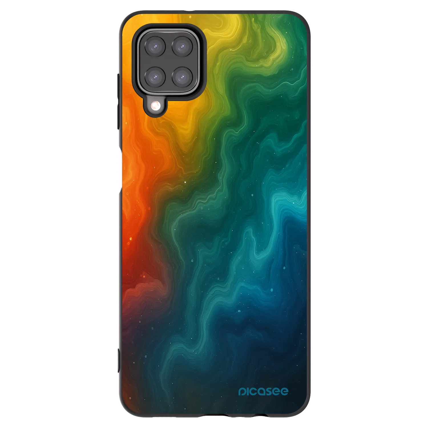 Picasee silikonski črni ovitek za Samsung Galaxy A12 A125F - Solar