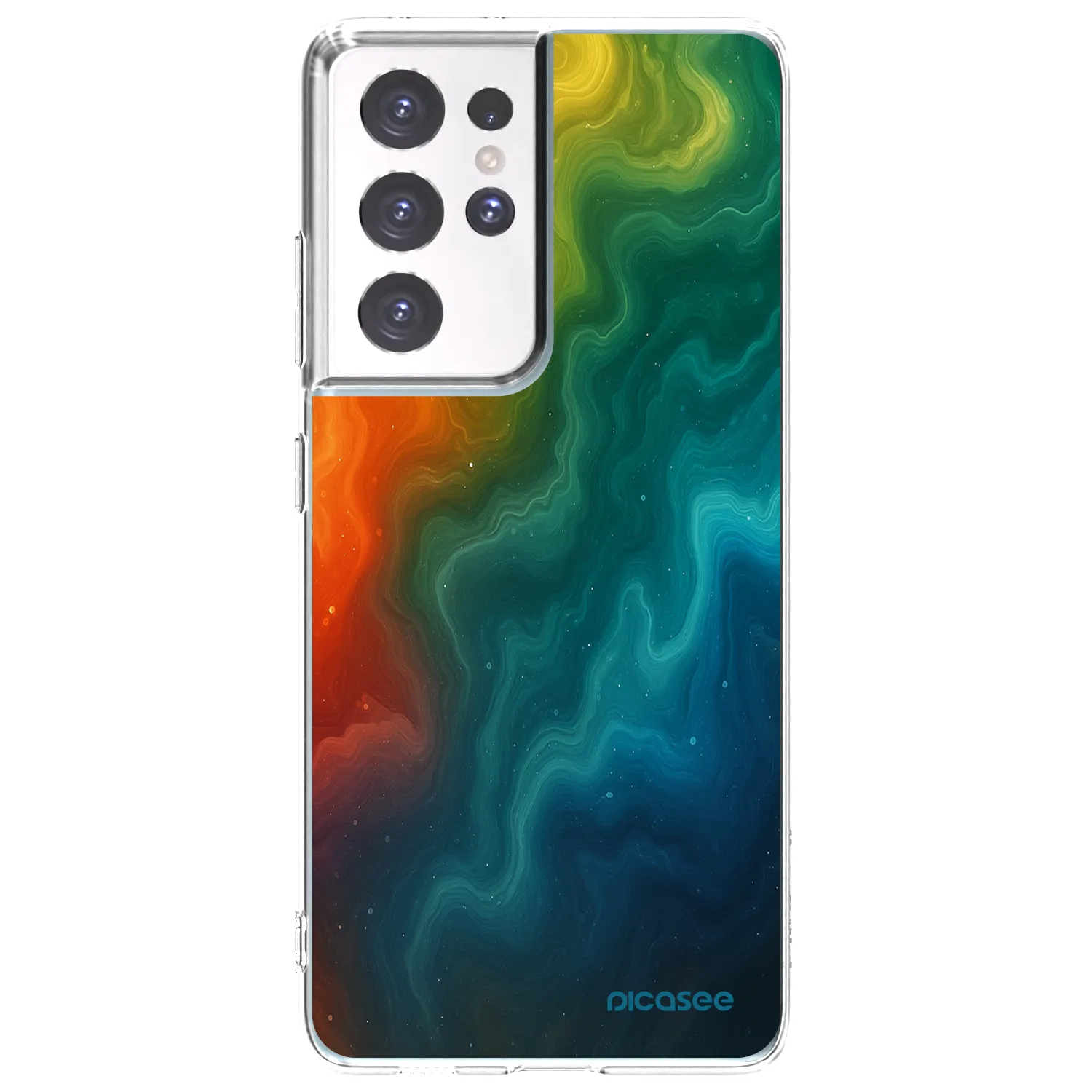 Picasee silikonski prozorni ovitek za Samsung Galaxy S21 Ultra 5G G998B - Solar