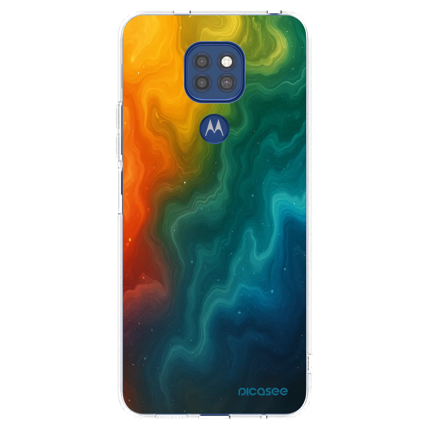 Picasee silikonski prozorni ovitek za Motorola Moto G9 Play - Solar