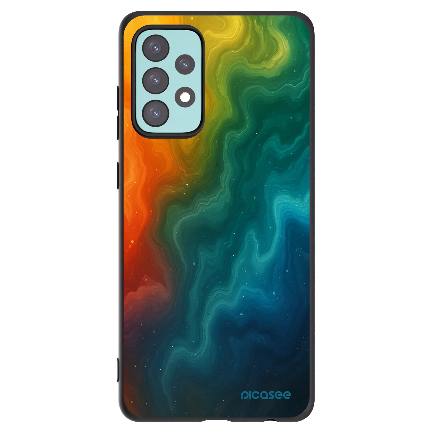 Picasee silikonski črni ovitek za Samsung Galaxy A72 A725F - Solar