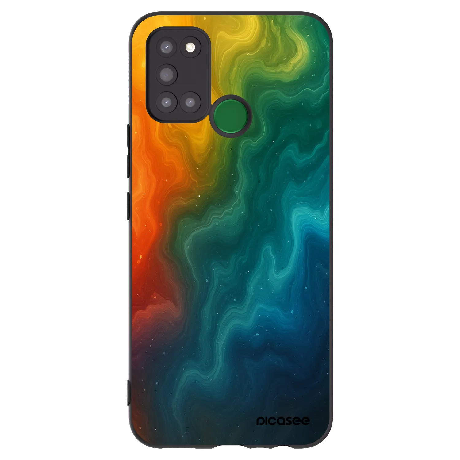 Picasee silikonski črni ovitek za Realme 7i - Solar