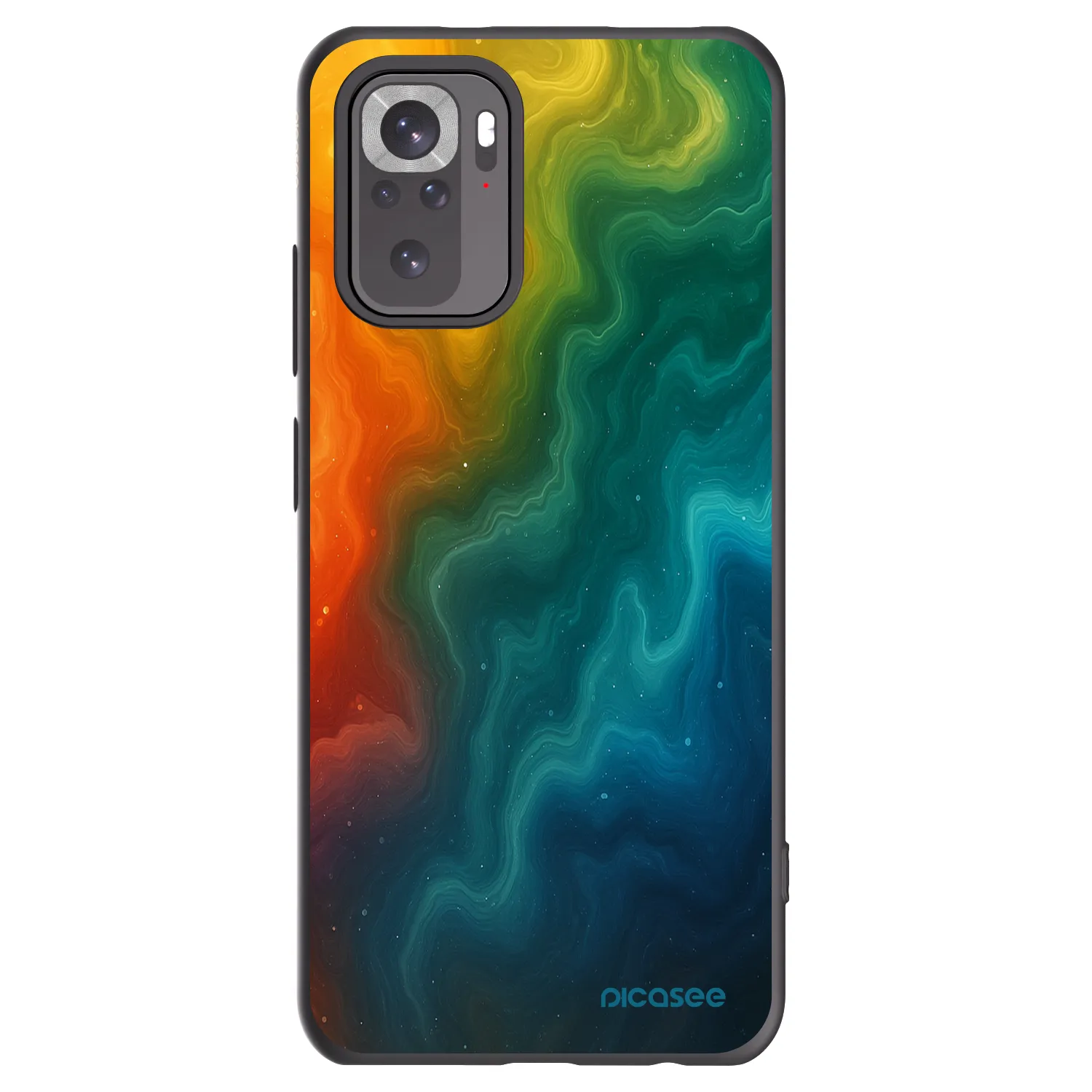 Picasee silikonski črni ovitek za Xiaomi Redmi Note 10S - Solar