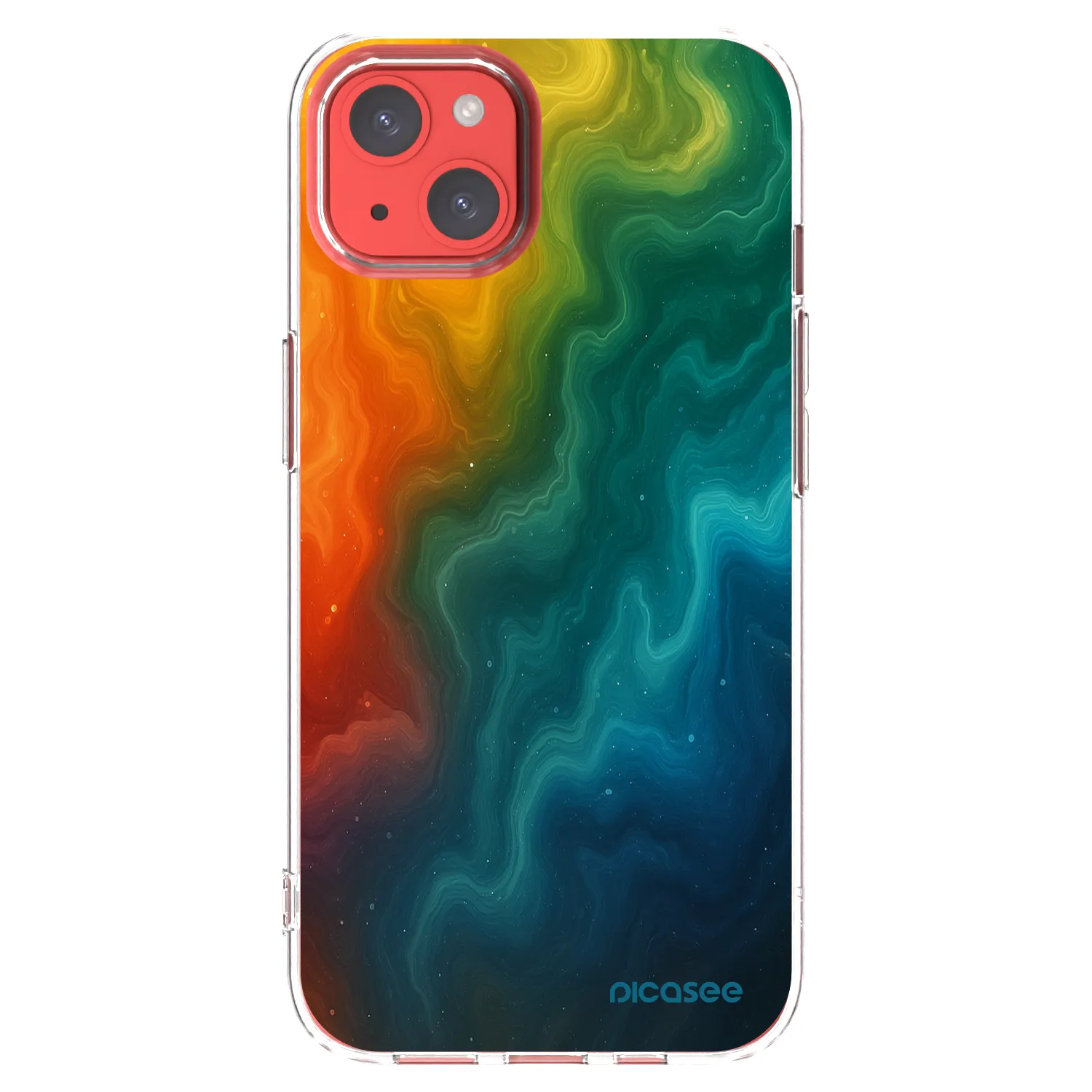 Picasee silikonski prozorni ovitek za Apple iPhone 13 - Solar