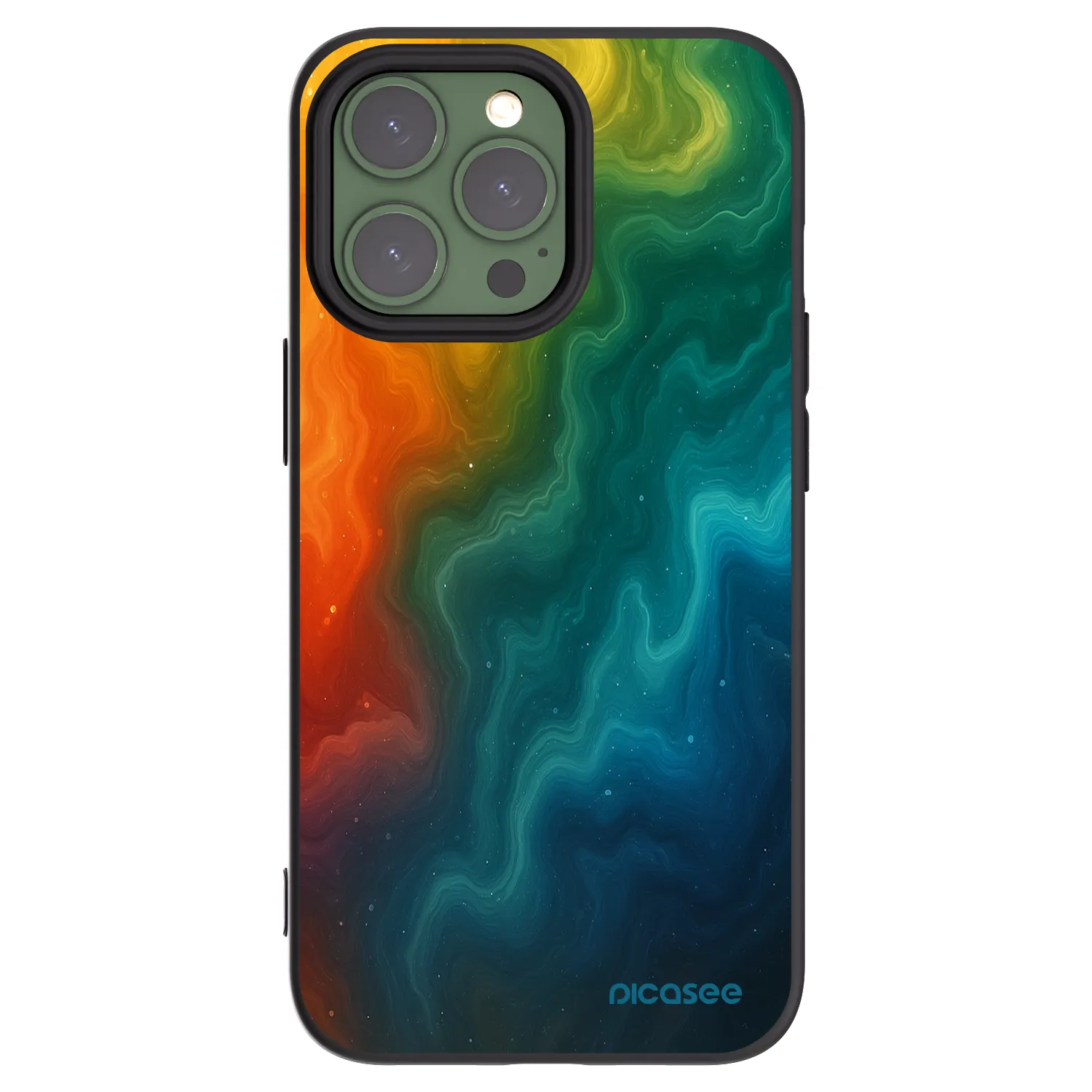 Picasee silikonski črni ovitek za Apple iPhone 13 Pro - Solar