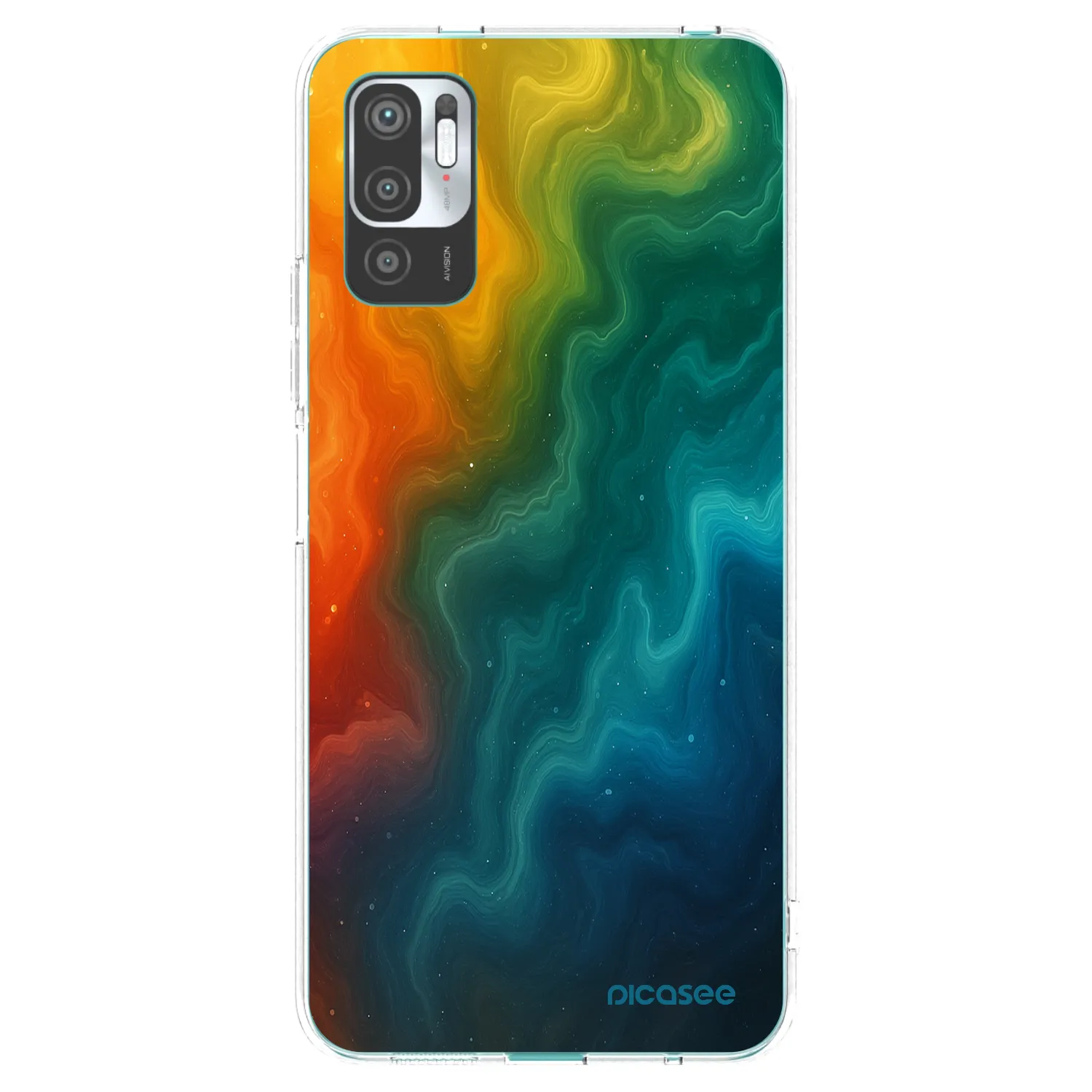 Picasee silikonski prozorni ovitek za Xiaomi Redmi Note 10 5G - Solar
