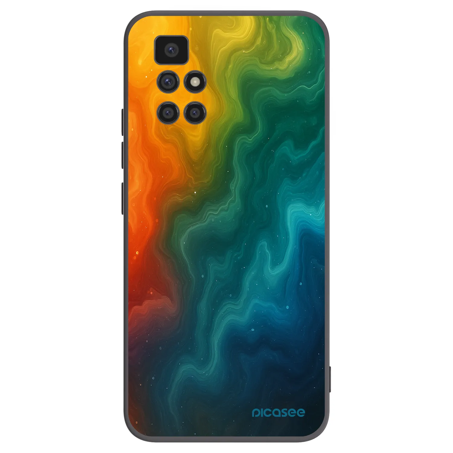 Picasee silikonski črni ovitek za Xiaomi Redmi 10 - Solar