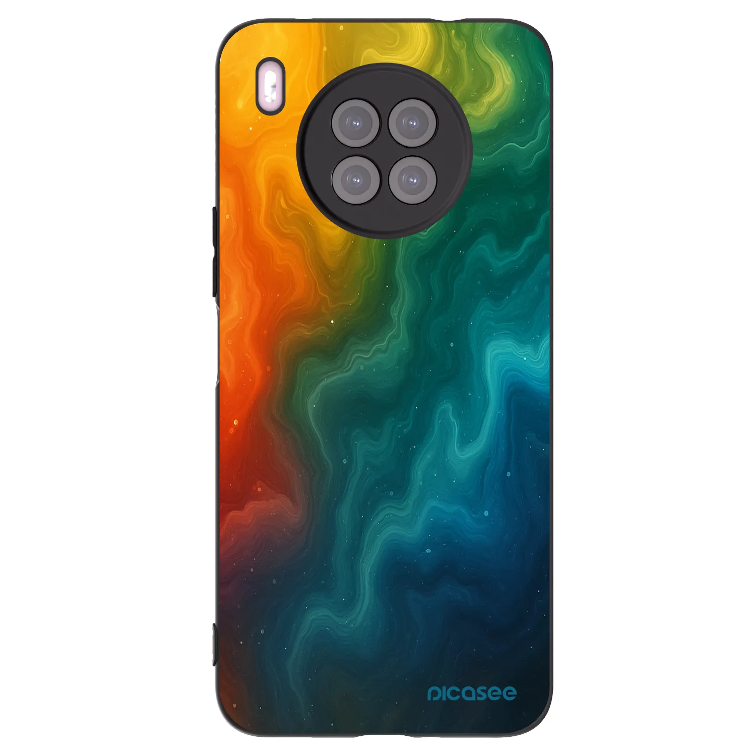 Picasee silikonski črni ovitek za Huawei Nova 8i - Solar