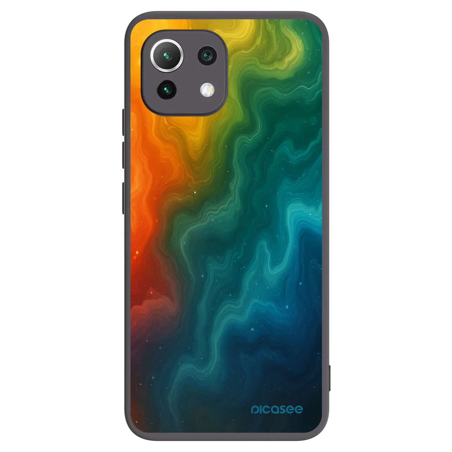 Picasee silikonski črni ovitek za Xiaomi 11 Lite 5G NE - Solar