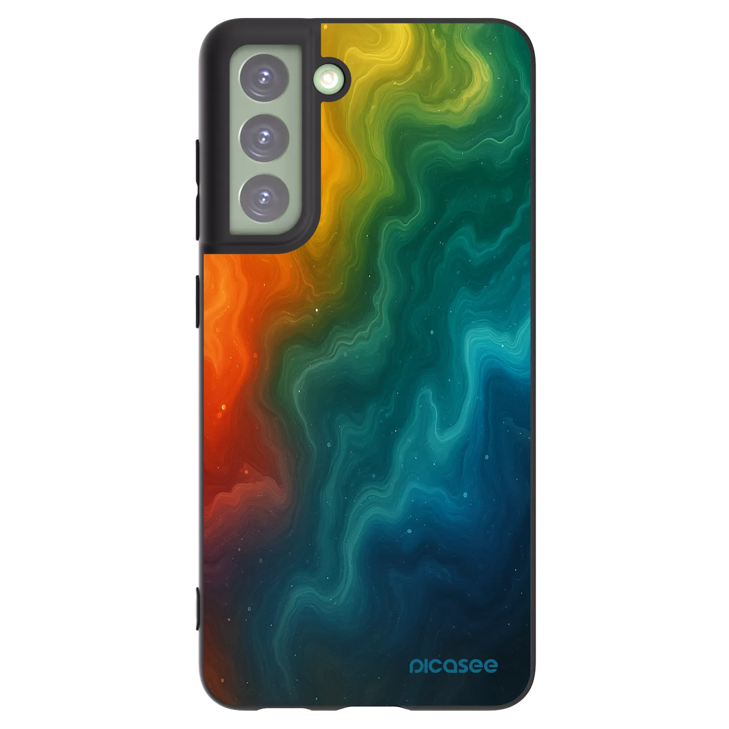 Picasee silikonski črni ovitek za Samsung Galaxy S21 FE 5G - Solar