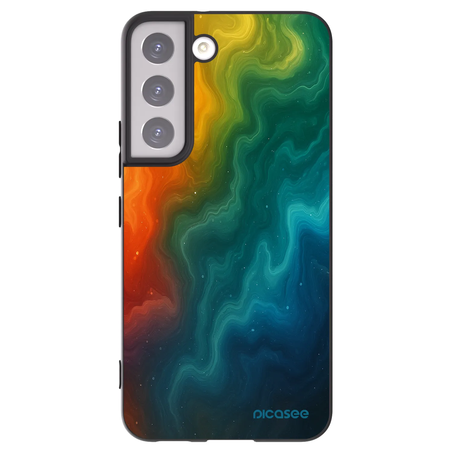 Picasee silikonski črni ovitek za Samsung Galaxy S22 5G - Solar