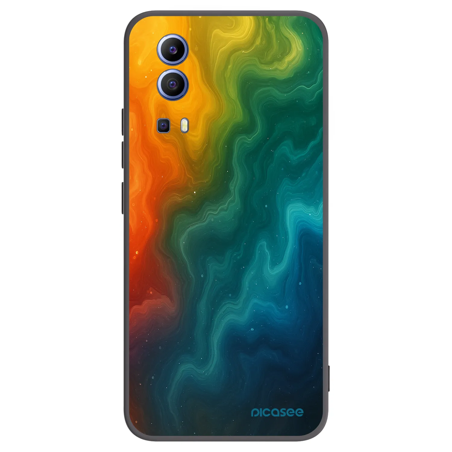 Picasee silikonski črni ovitek za Vivo Y52 5G - Solar