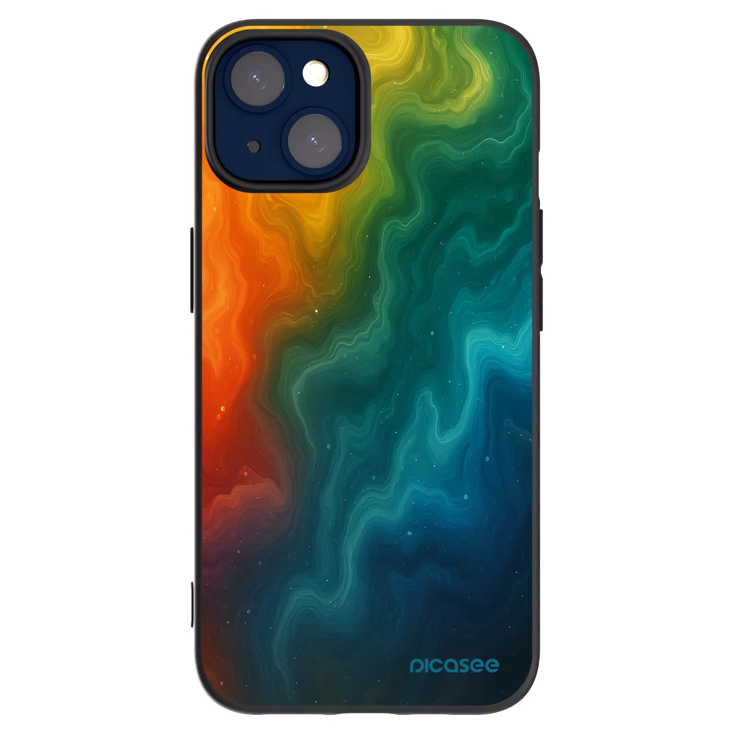 Picasee silikonski črni ovitek za Apple iPhone 14 - Solar