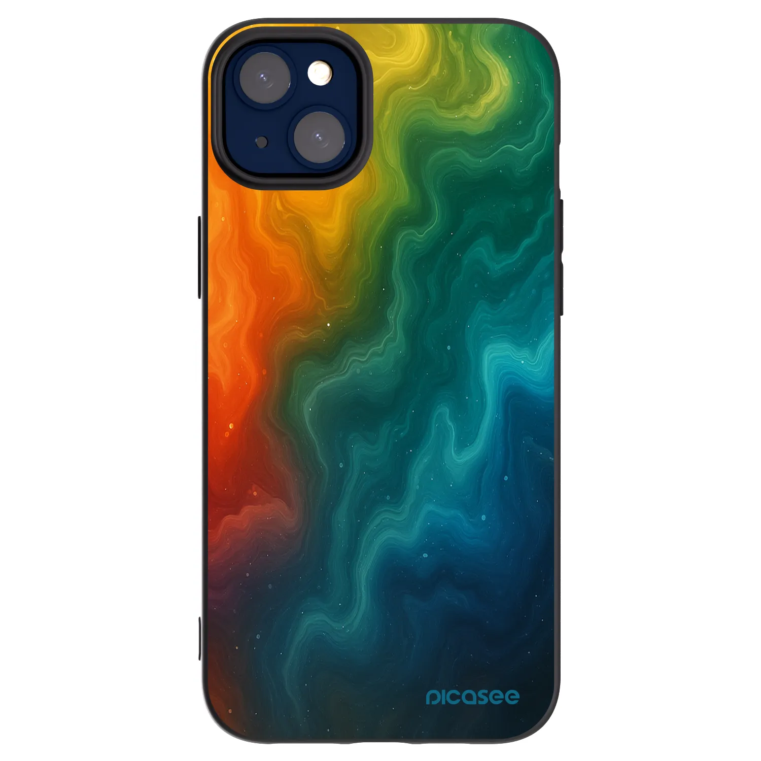 Picasee silikonski črni ovitek za Apple iPhone 14 Plus - Solar