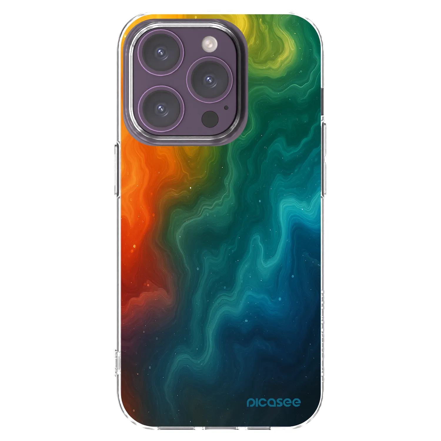 Picasee silikonski prozorni ovitek za Apple iPhone 14 Pro - Solar