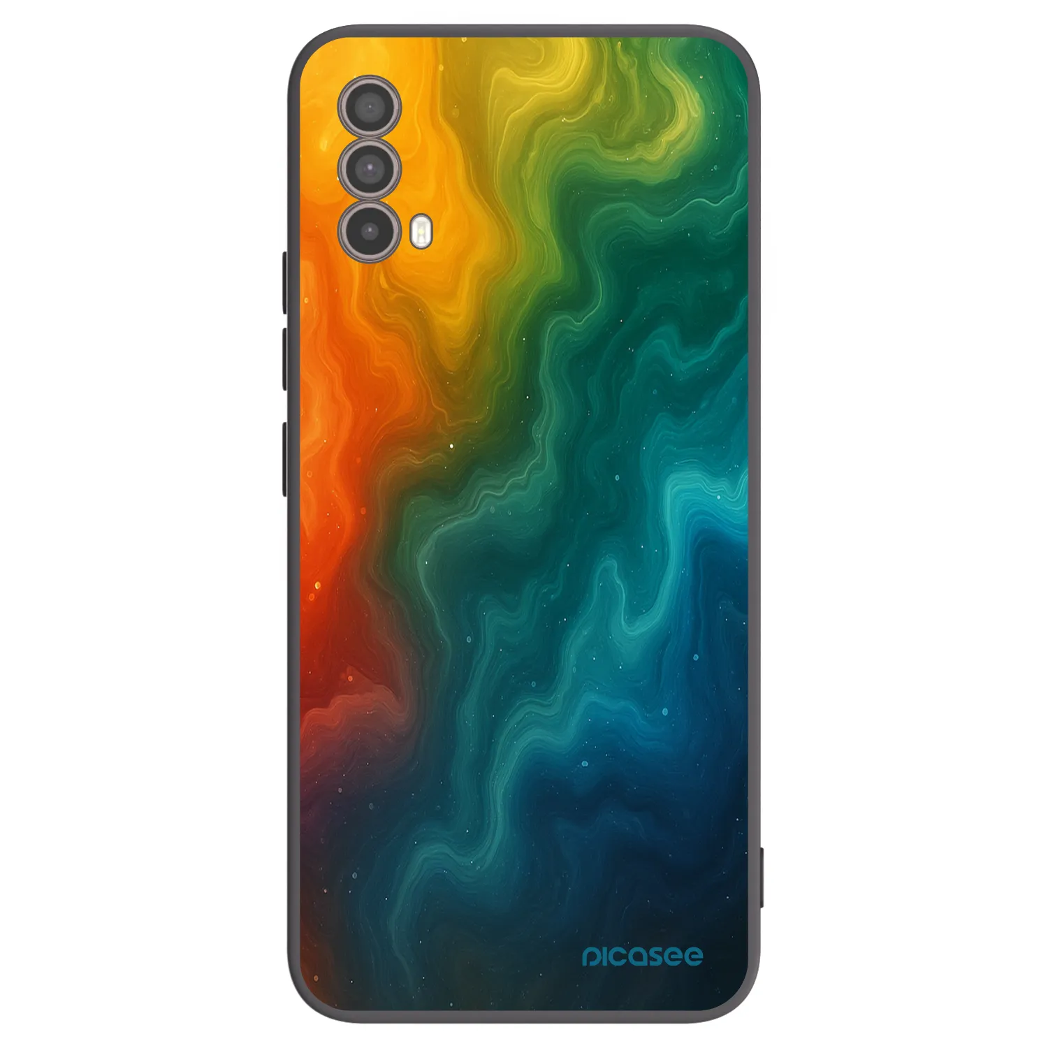 Picasee silikonski črni ovitek za Motorola Moto E40 - Solar