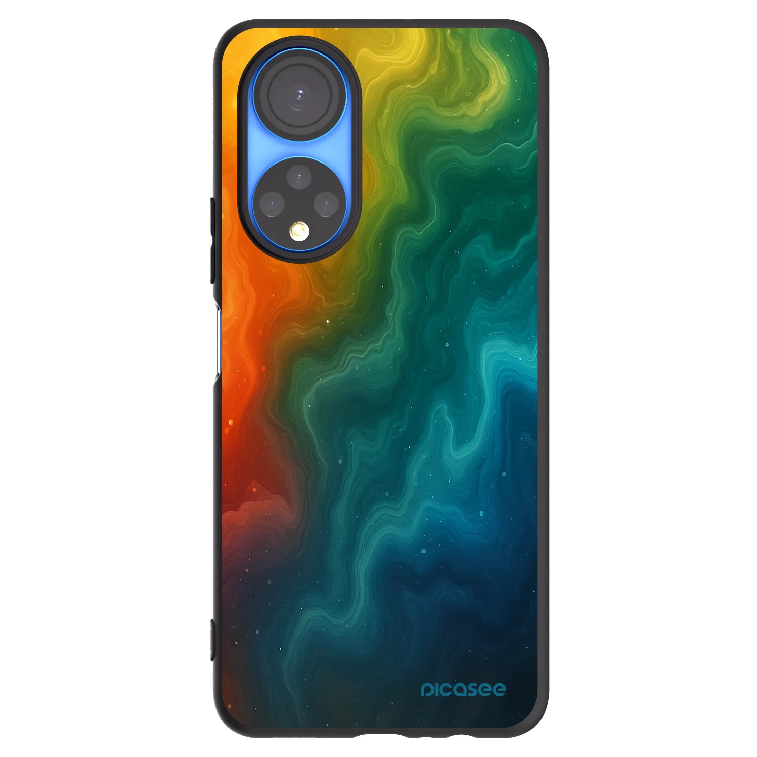Picasee silikonski črni ovitek za Honor X7 - Solar