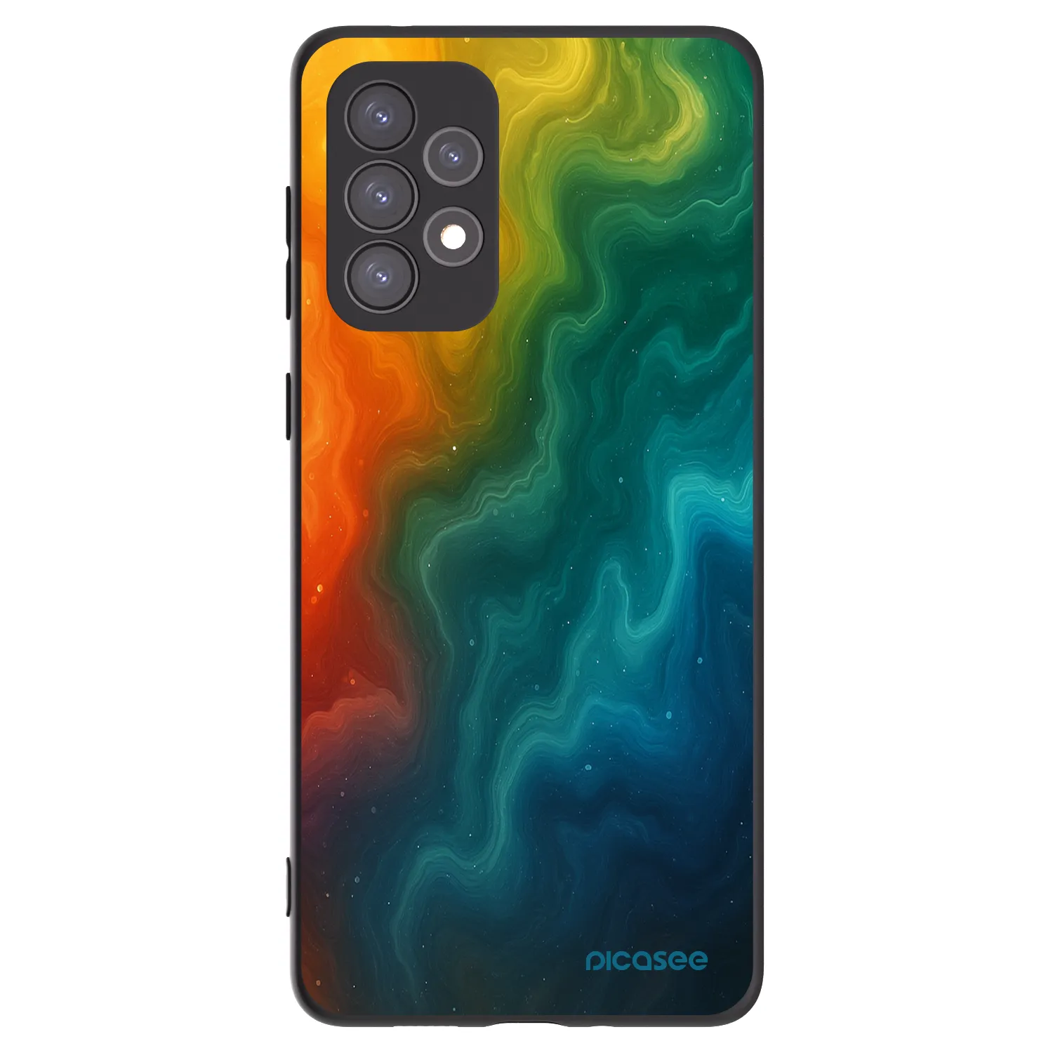 Picasee silikonski črni ovitek za Samsung Galaxy A73 5G - Solar