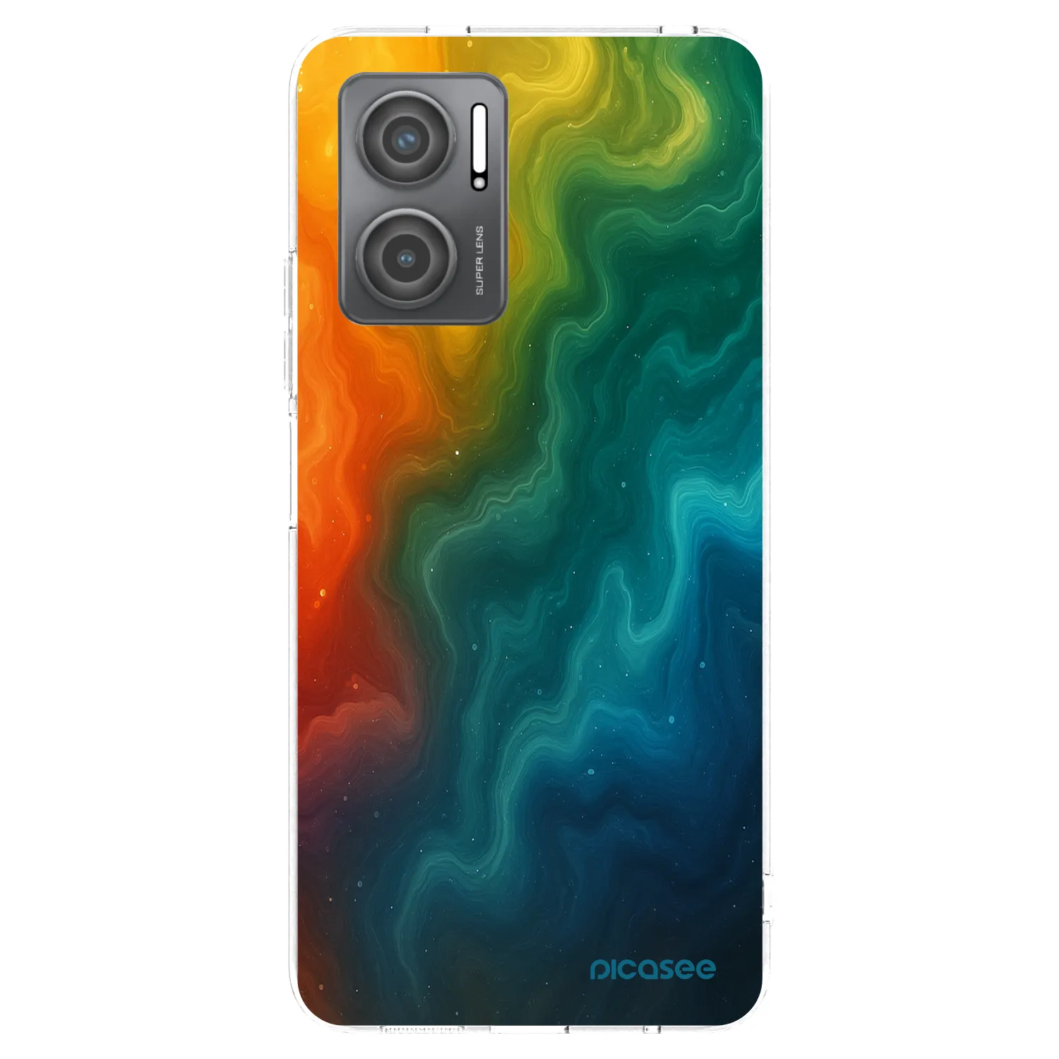 Picasee silikonski prozorni ovitek za Xiaomi Redmi 10 5G - Solar