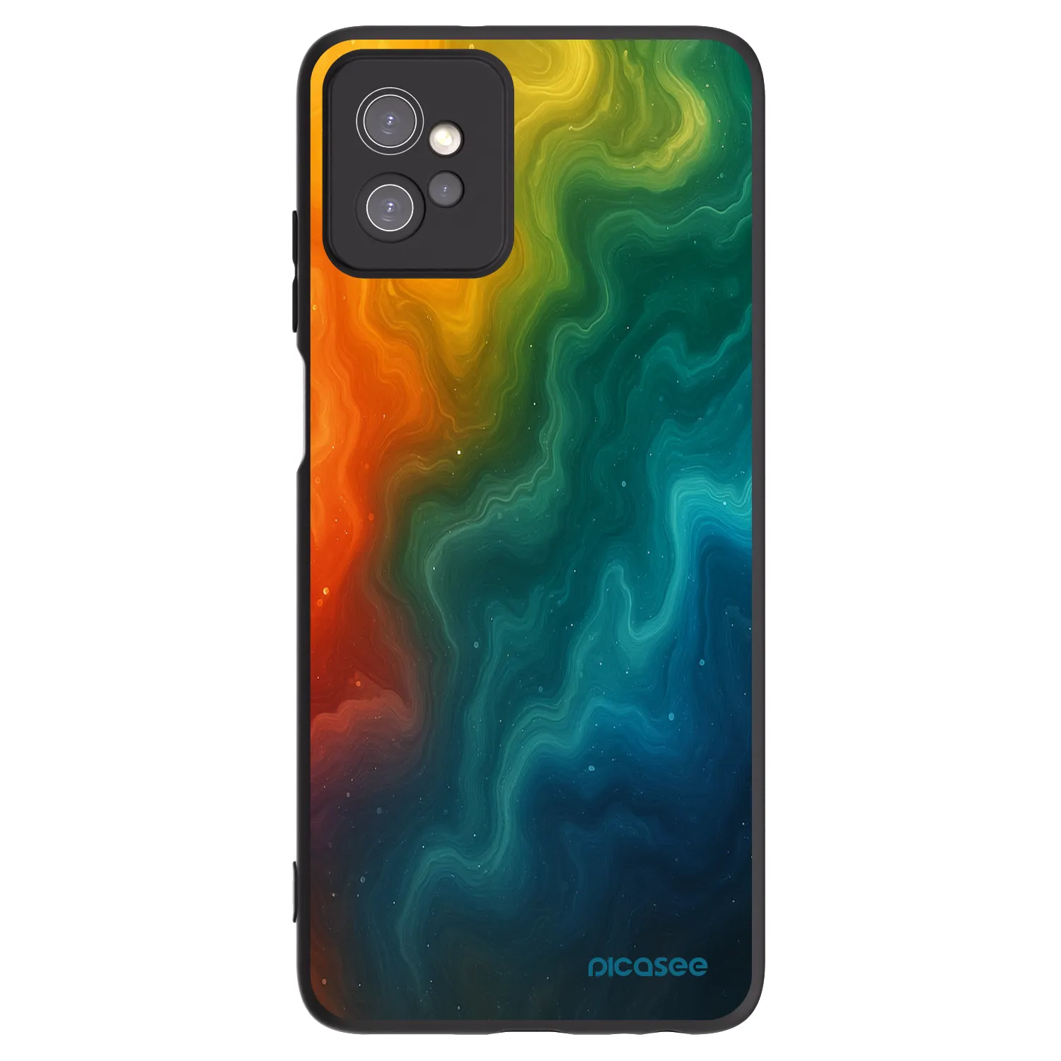 Picasee silikonski črni ovitek za Motorola Moto G32 - Solar
