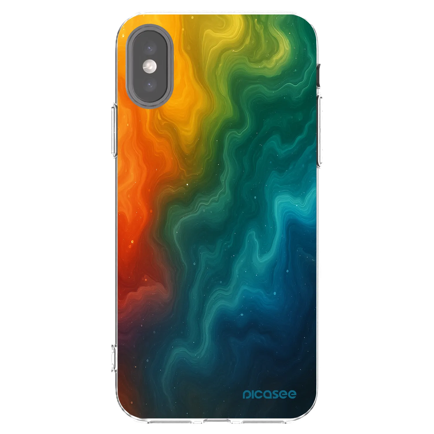 Picasee silikonski prozorni ovitek za Apple iPhone X/XS - Solar