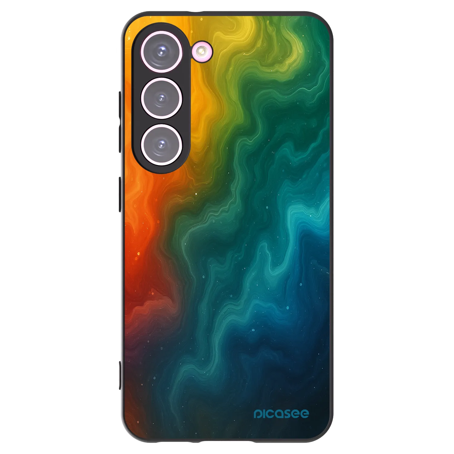 Picasee silikonski črni ovitek za Samsung Galaxy S23 5G - Solar