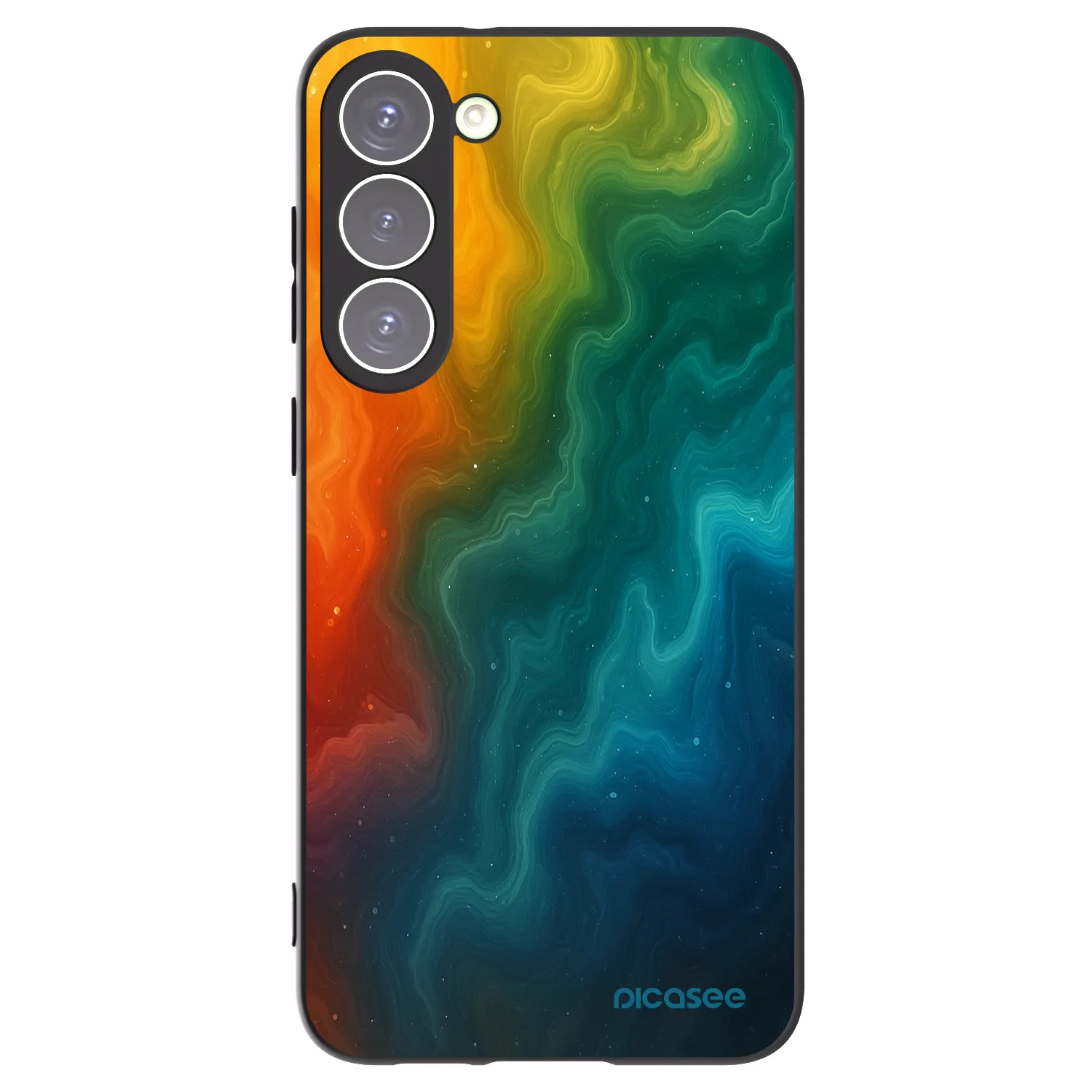 Picasee silikonski črni ovitek za Samsung Galaxy S23+ 5G - Solar