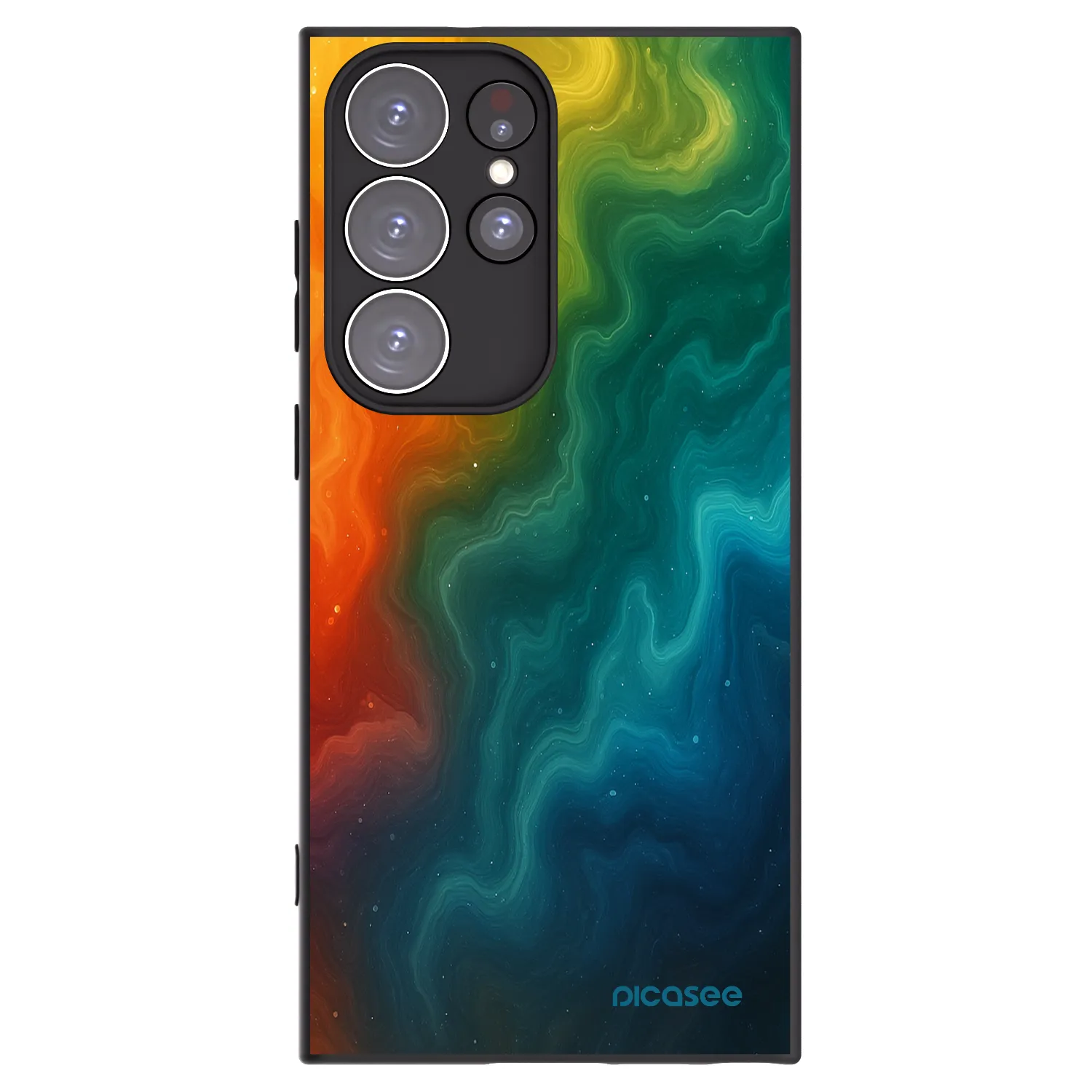 Picasee silikonski črni ovitek za Samsung Galaxy S23 Ultra 5G - Solar