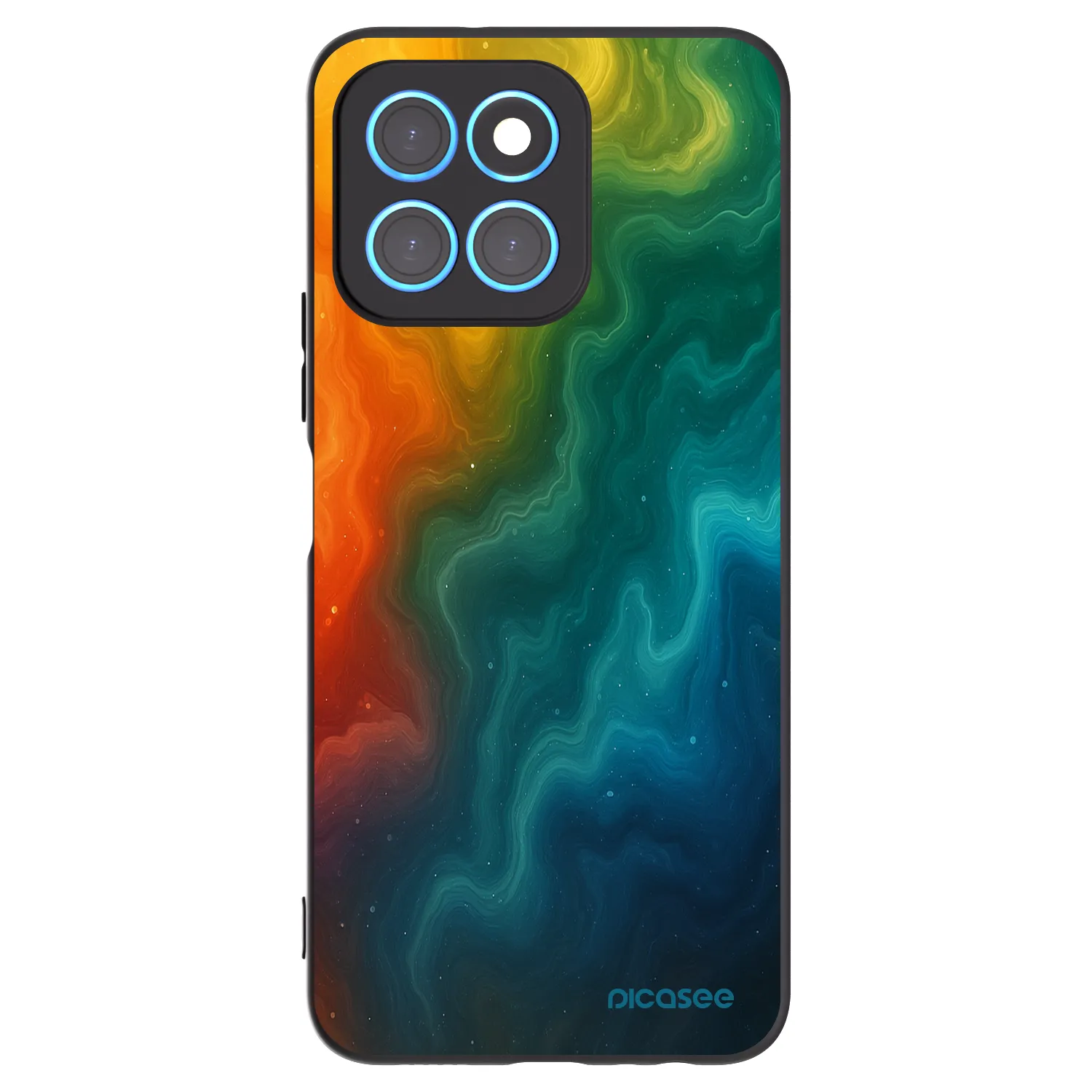 Picasee silikonski črni ovitek za Honor X6 - Solar
