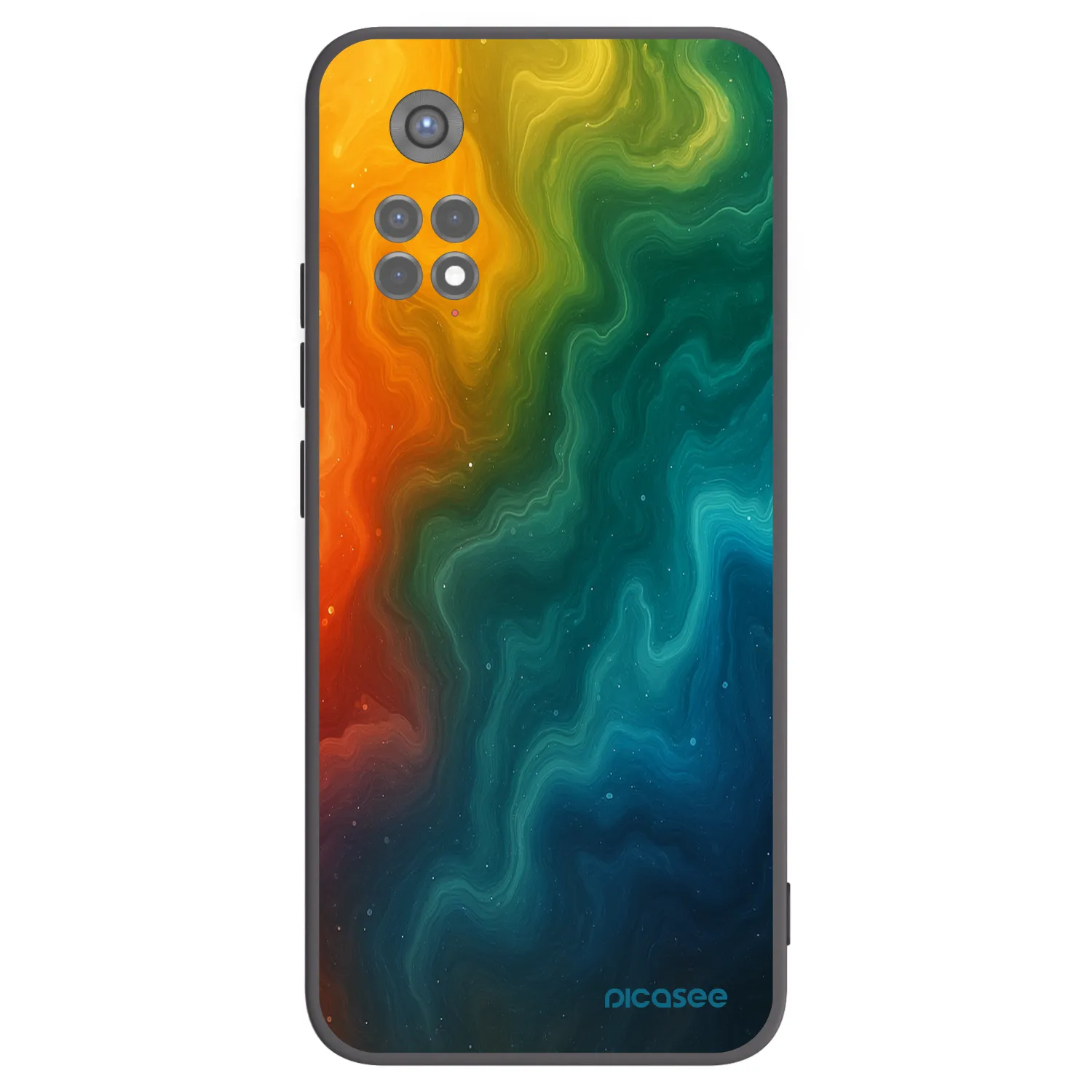 Picasee silikonski črni ovitek za Xiaomi Redmi Note 11S 5G - Solar