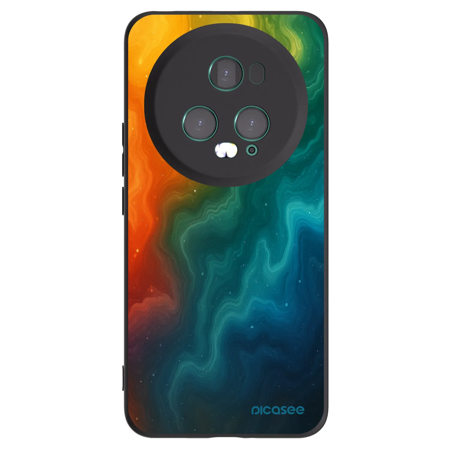 Picasee silikonski črni ovitek za Honor Magic5 Pro - Solar