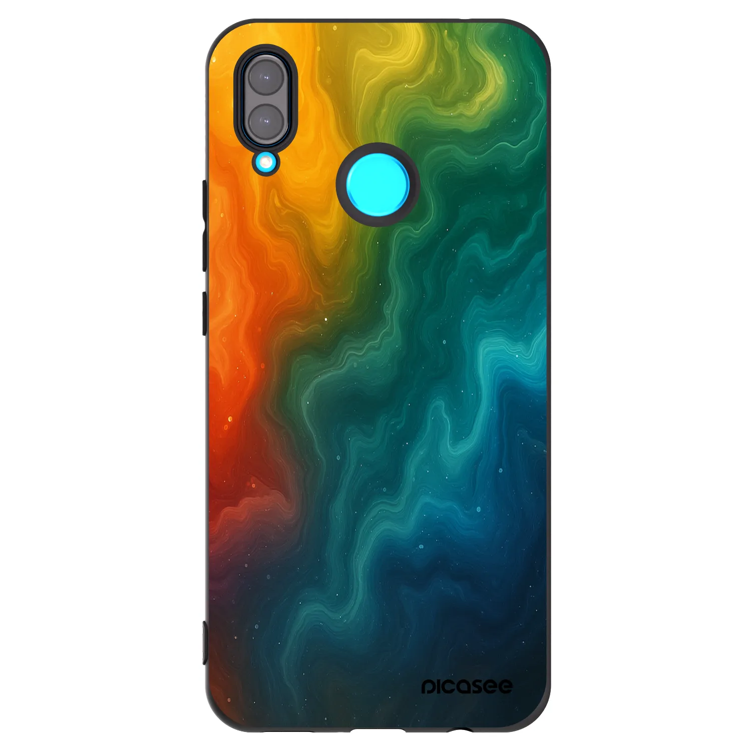 Picasee silikonski črni ovitek za Huawei Nova 3 - Solar