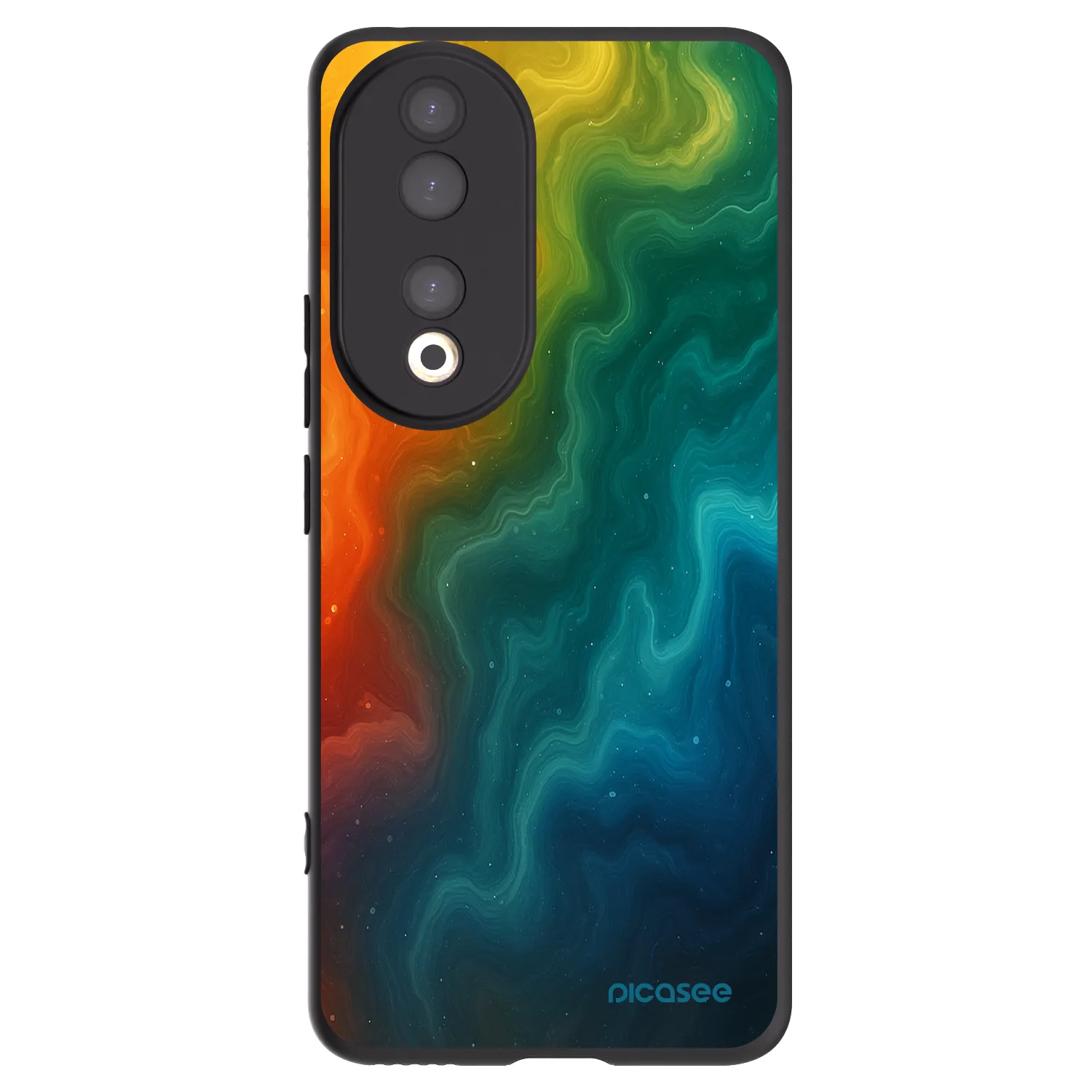 Picasee silikonski črni ovitek za Honor 90 5G - Solar