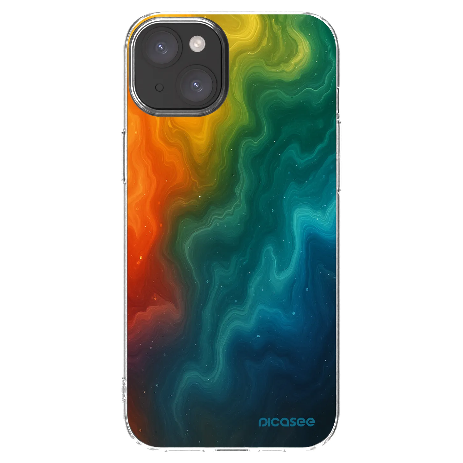 Picasee silikonski prozorni ovitek za Apple iPhone 15 Plus - Solar