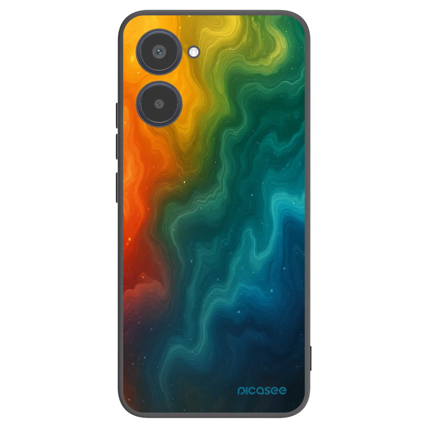 Picasee silikonski črni ovitek za Realme 10 4G - Solar