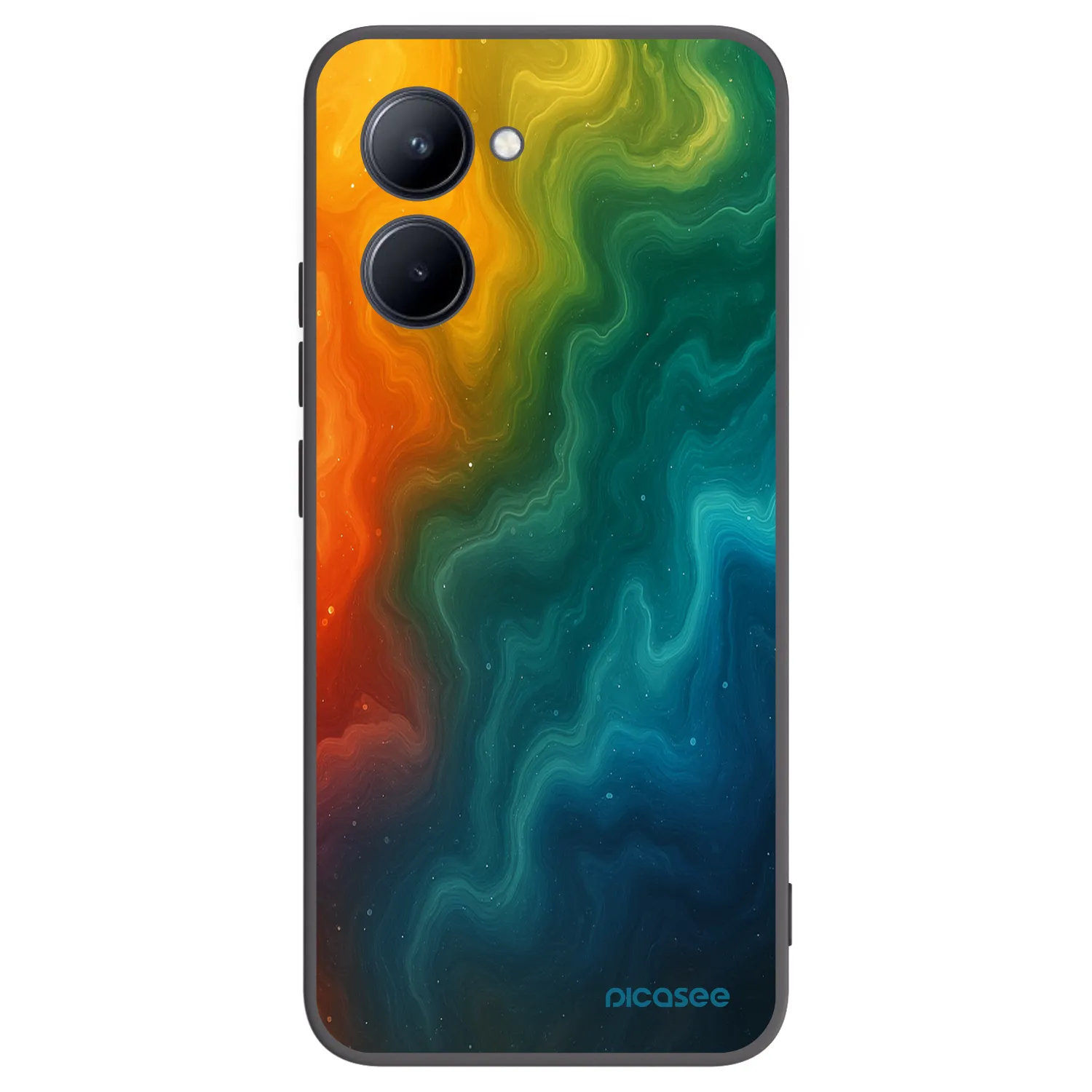 Picasee silikonski črni ovitek za Realme C33 (2023) - Solar