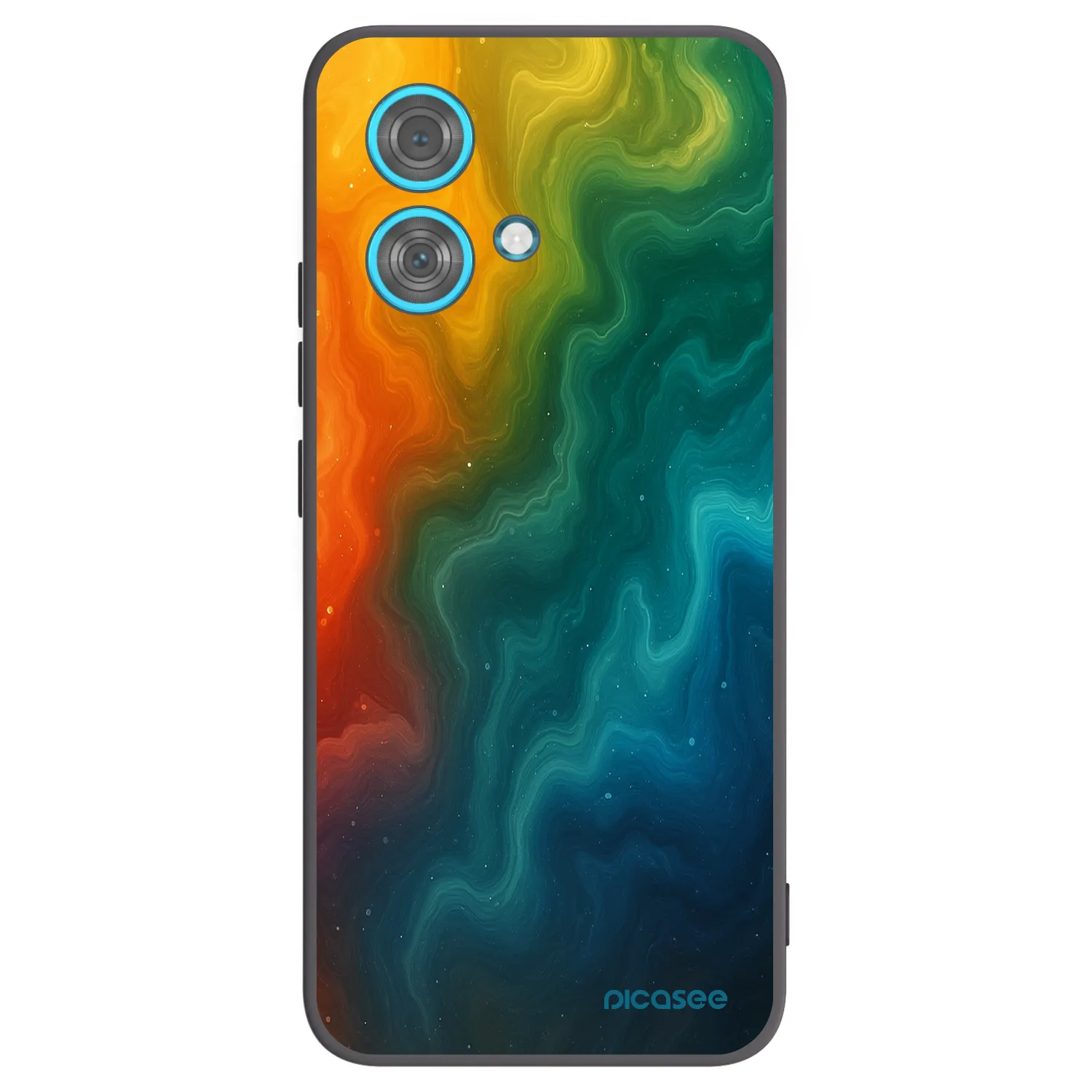 Picasee silikonski črni ovitek za Motorola Edge 40 Neo - Solar
