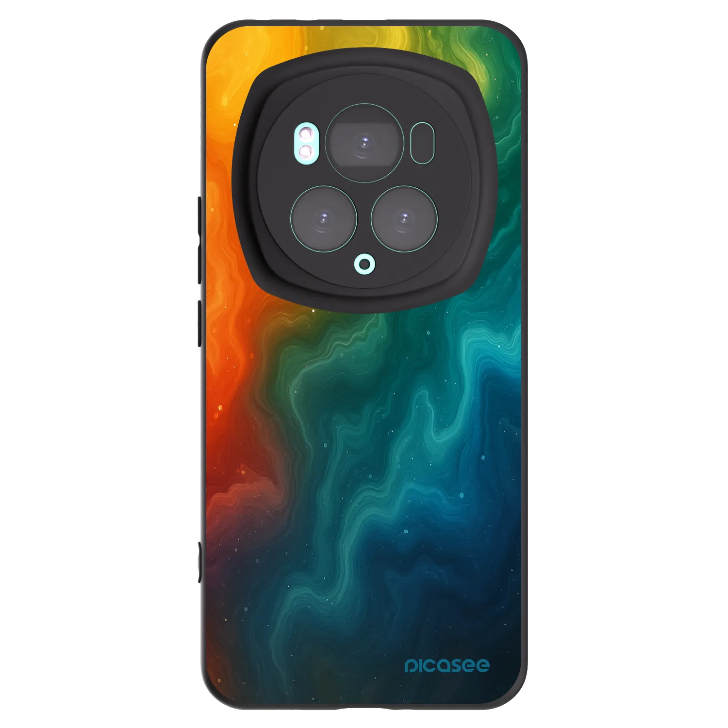 Picasee silikonski črni ovitek za Honor Magic6 Pro - Solar