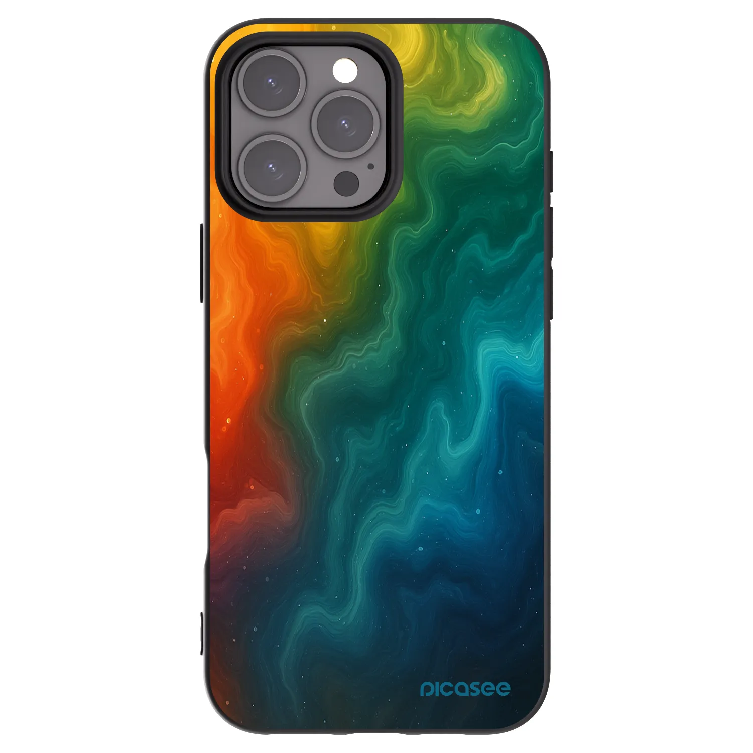 Picasee silikonski črni ovitek za Apple iPhone 16 Pro Max - Solar