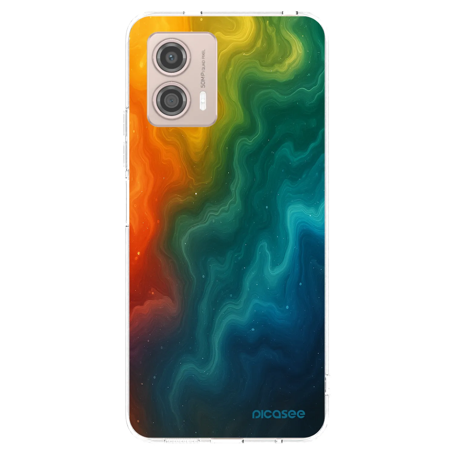 Picasee silikonski prozorni ovitek za Motorola Moto G53 5G - Solar