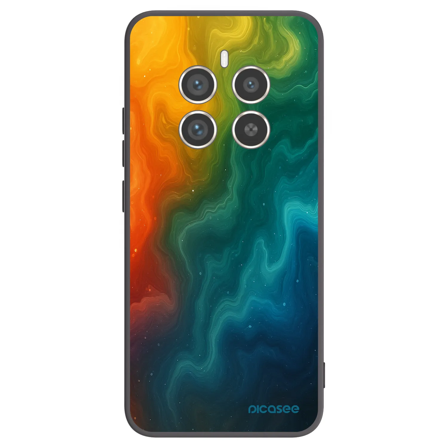 Picasee silikonski črni ovitek za Realme 12 Pro 5G - Solar
