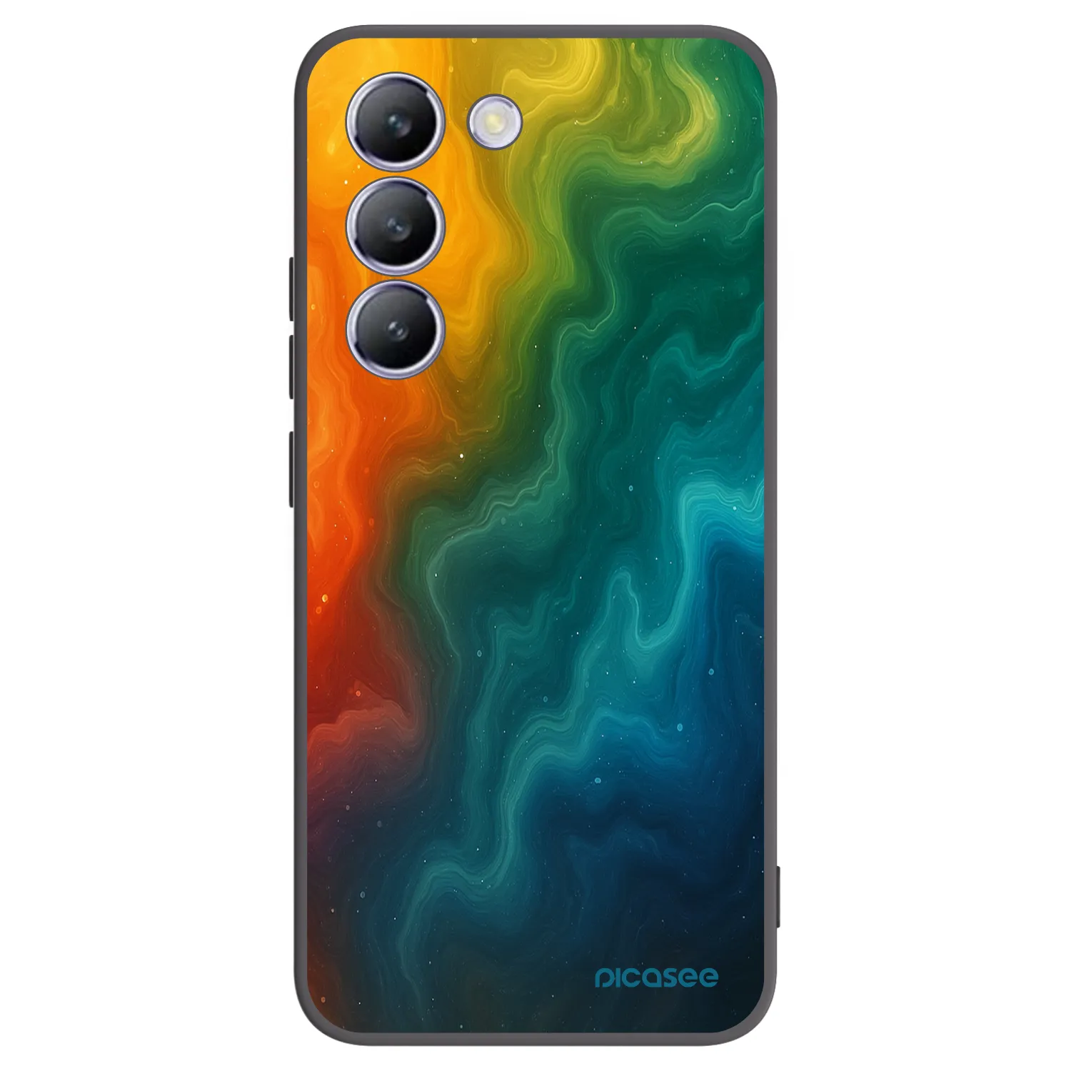 Picasee silikonski črni ovitek za Vivo V40 SE 5G - Solar