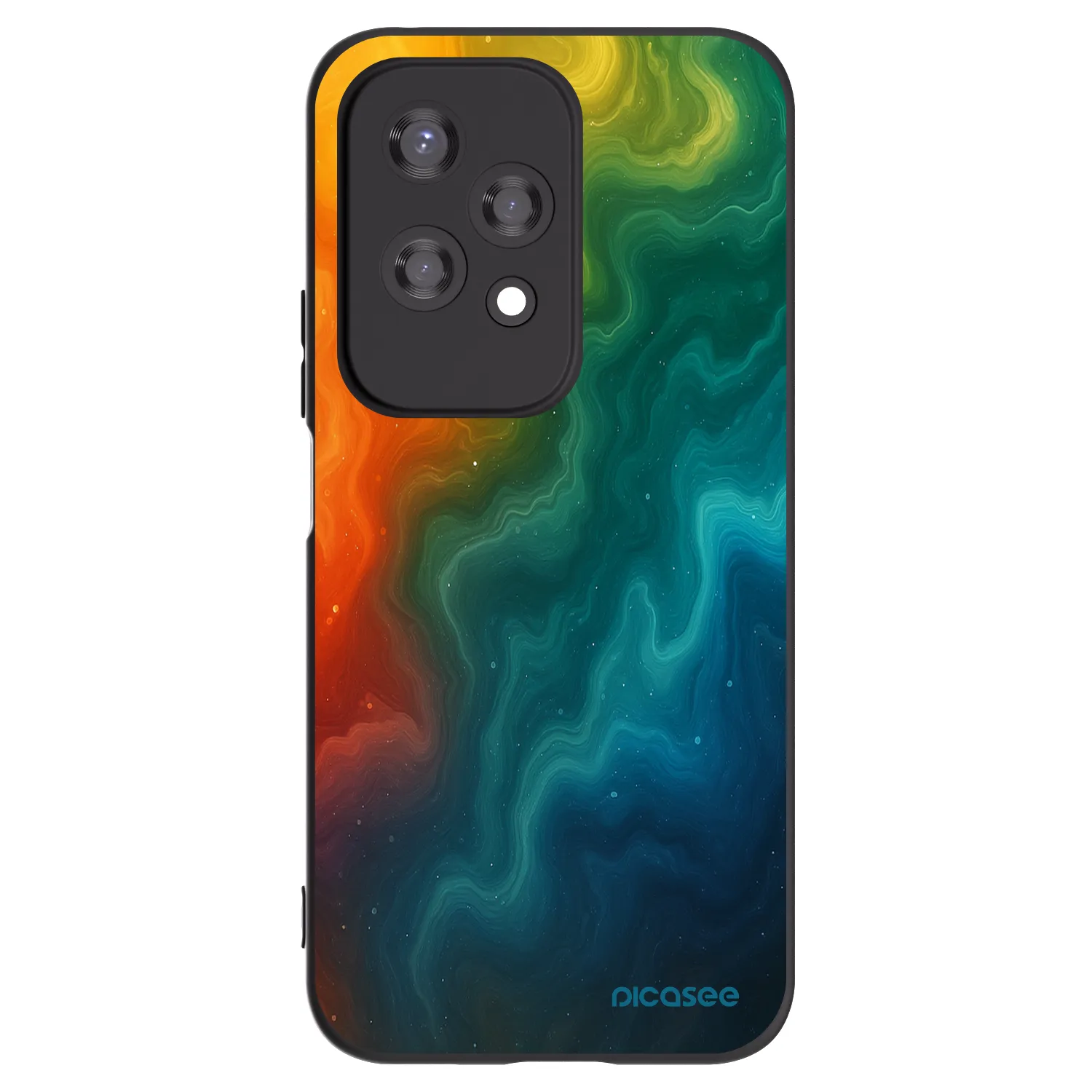 Picasee silikonski črni ovitek za Honor 200 Lite - Solar