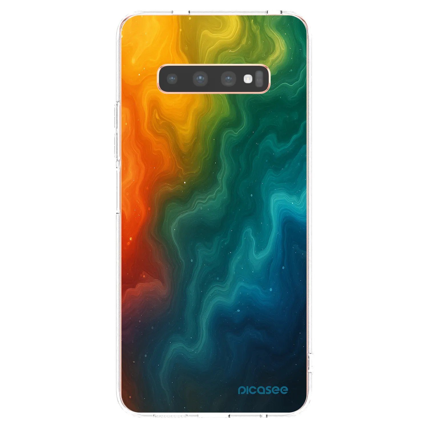 Picasee silikonski prozorni ovitek za Samsung Galaxy S10 Plus G975 - Solar