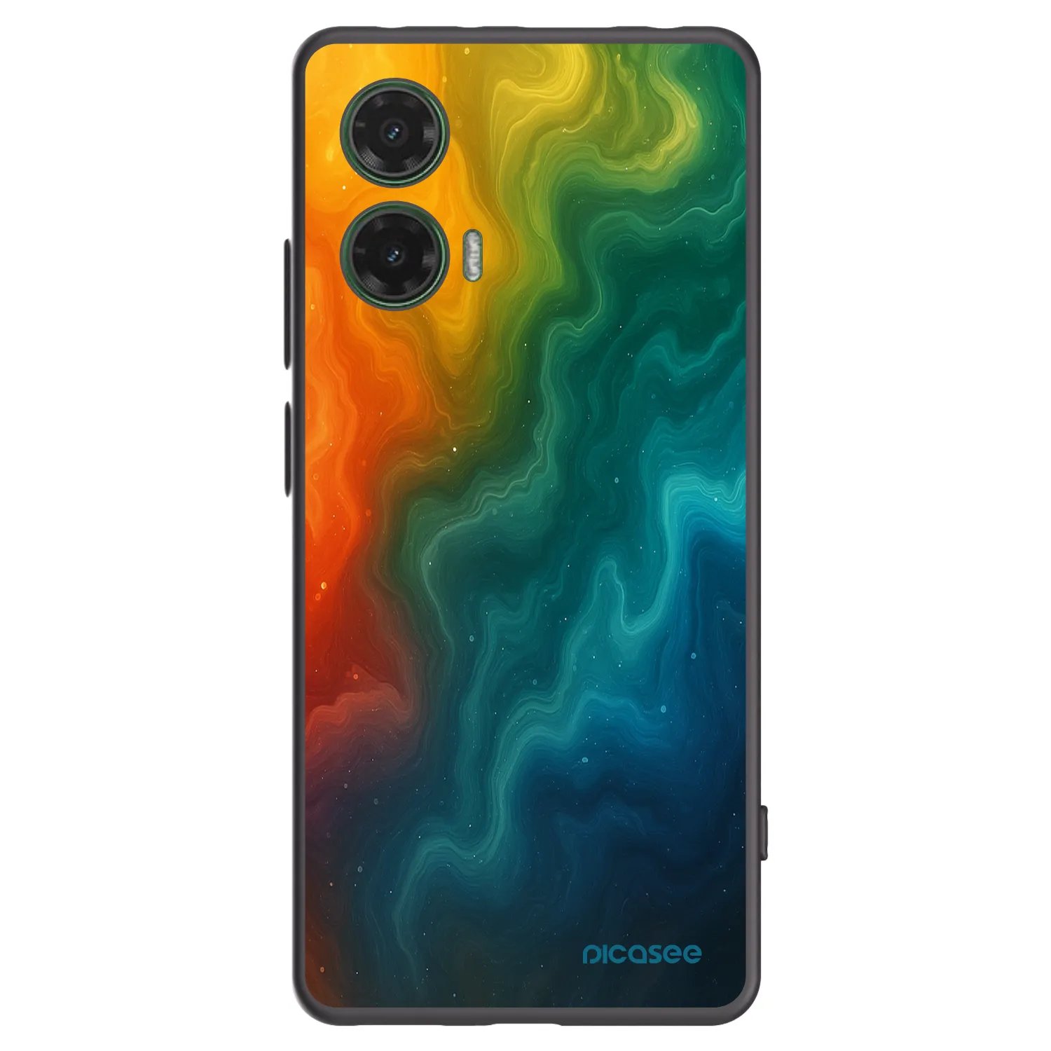 Picasee silikonski črni ovitek za Motorola Moto G35 5G - Solar