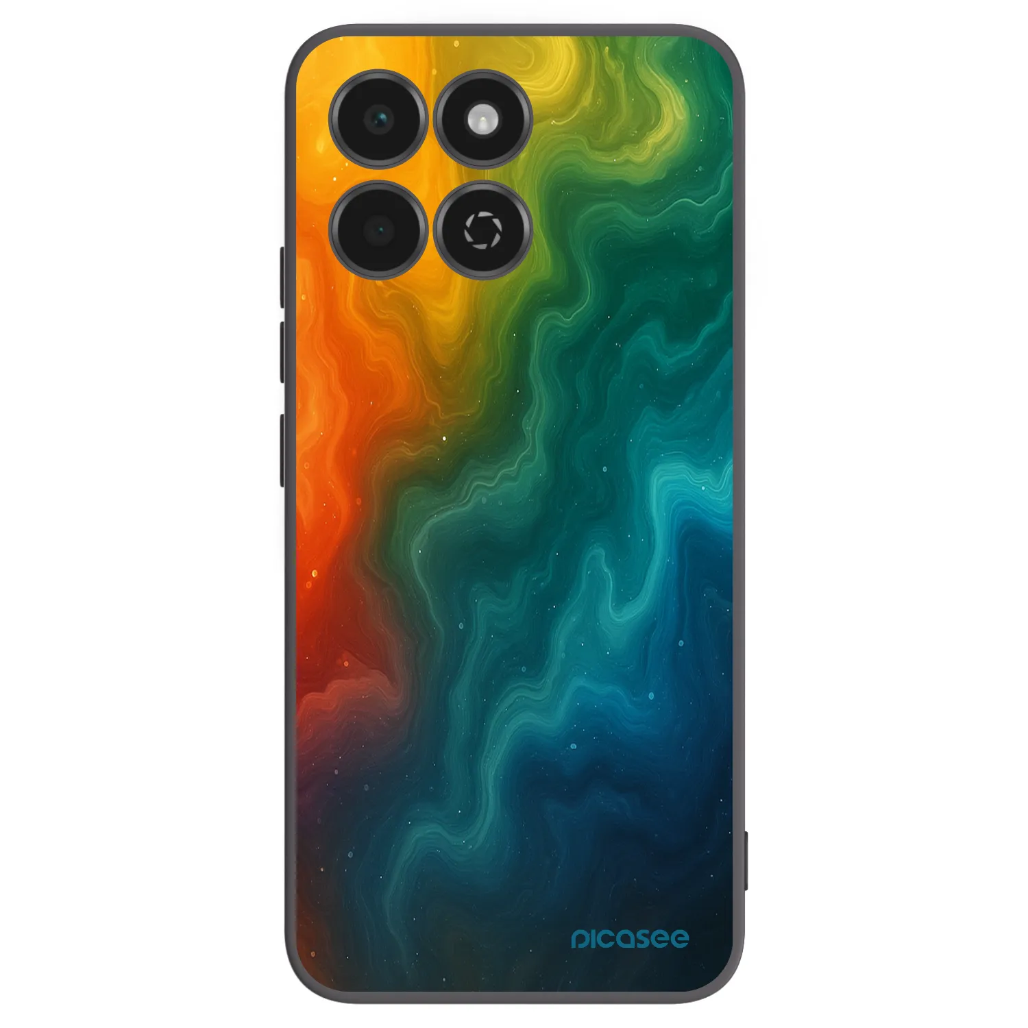 Picasee silikonski črni ovitek za Honor 200 Smart 5G - Solar