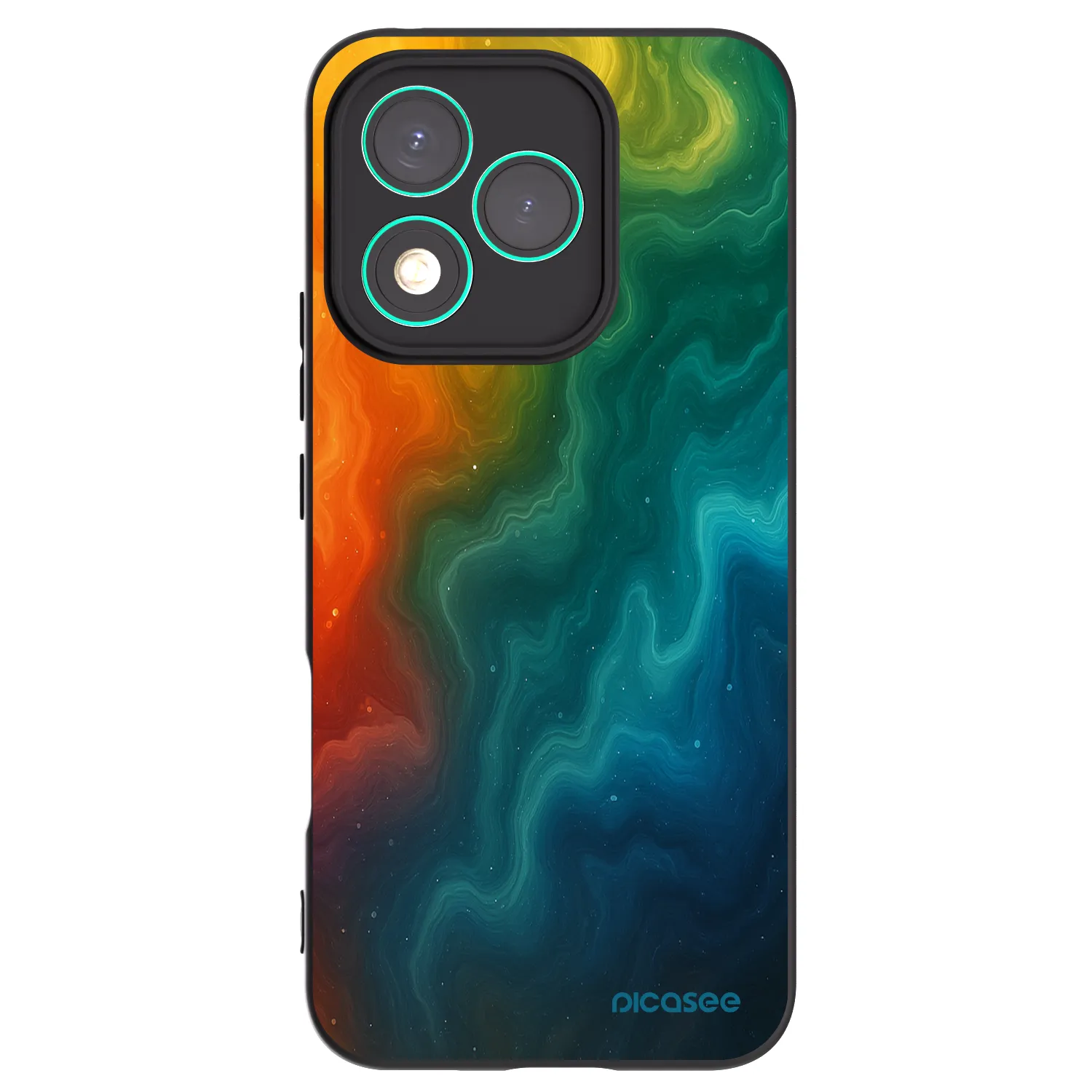 Picasee silikonski črni ovitek za Honor 400 Lite 5G - Solar