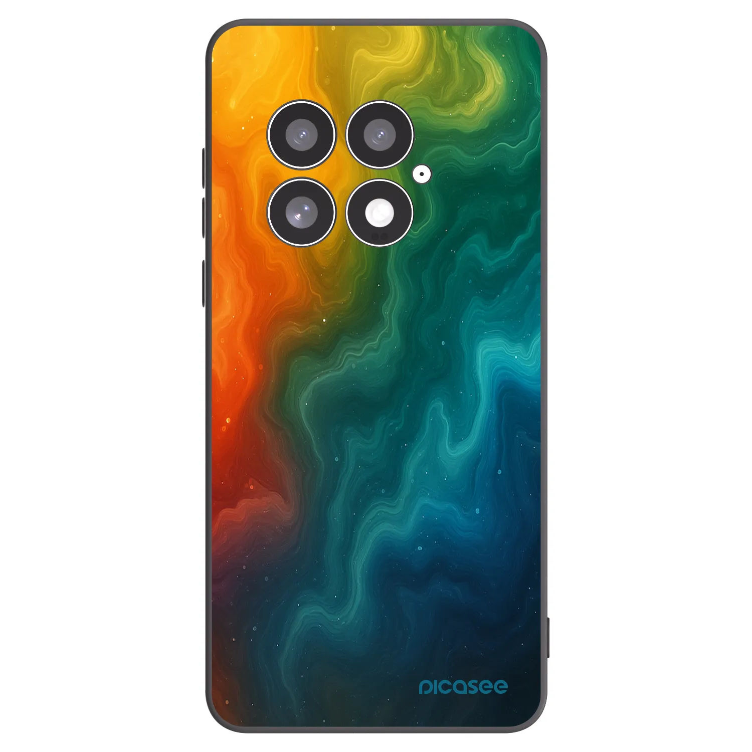 Picasee silikonski črni ovitek za OnePlus 13 5G - Solar