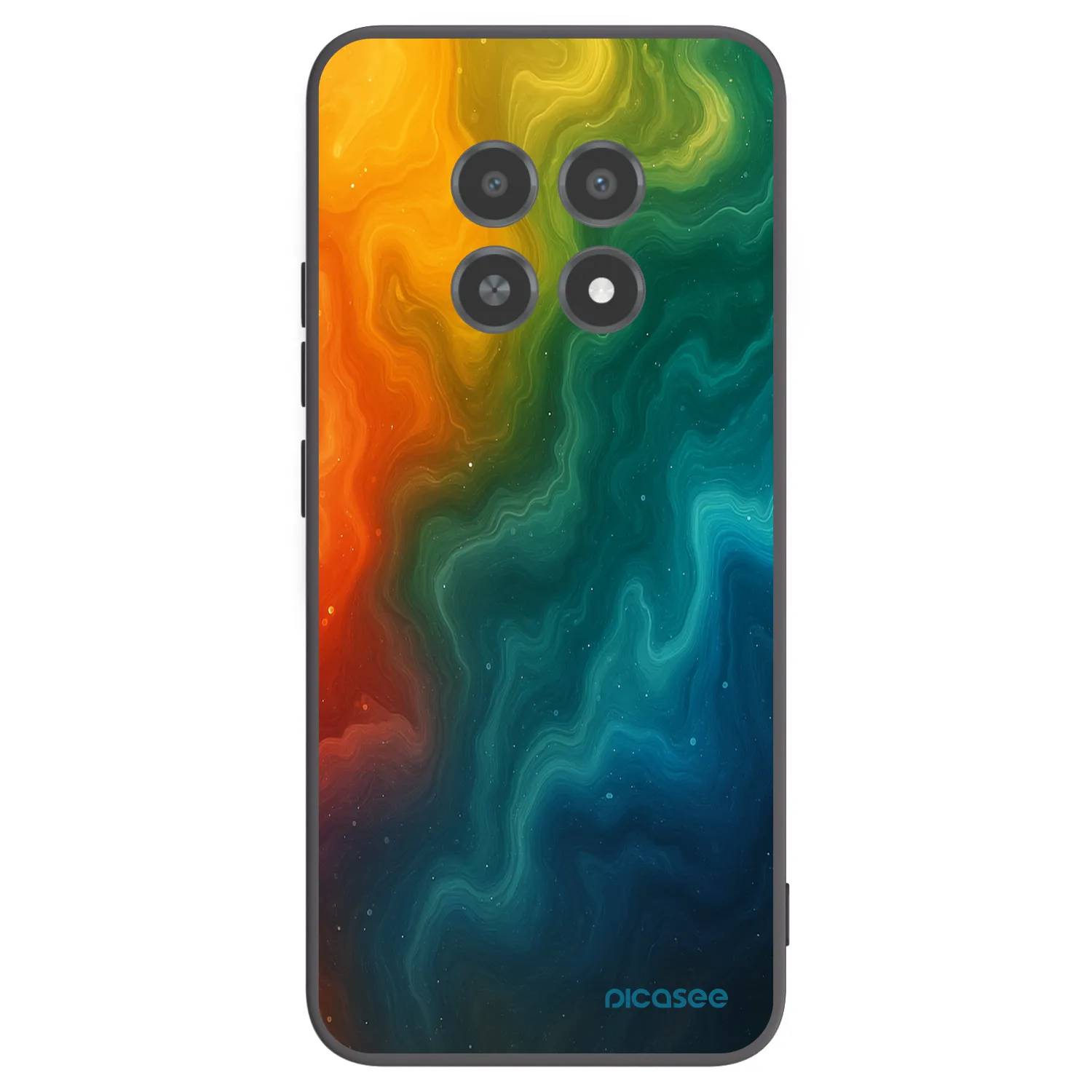 Picasee silikonski črni ovitek za Realme 12X - Solar